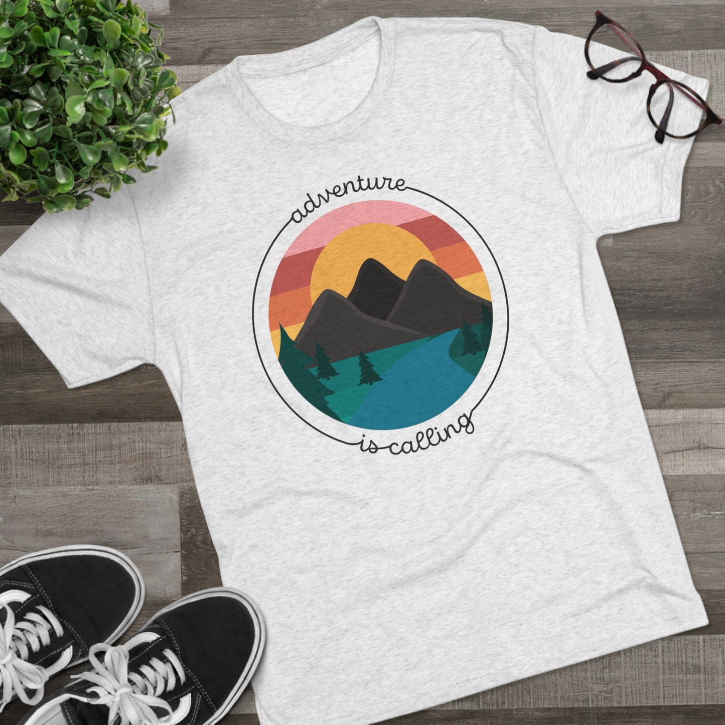 Adventure is Calling Unisex Tri-Blend Crew Tee