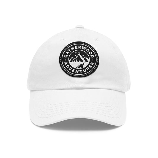 Gatherwood Adventures Dad Hat with Leather Patch (Round)