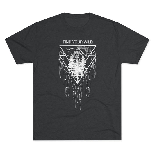 Find Your Wild Unisex Tri-Blend Crew Tee