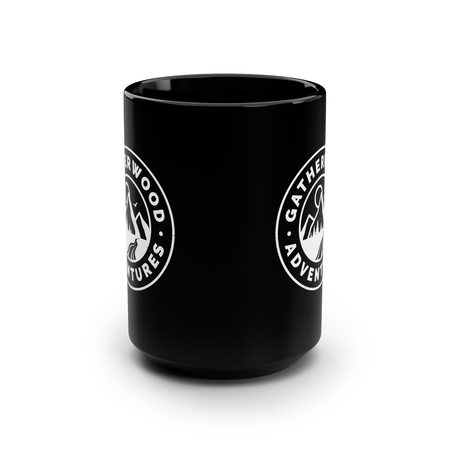 Gatherwood Adventures Black Mug, 15oz