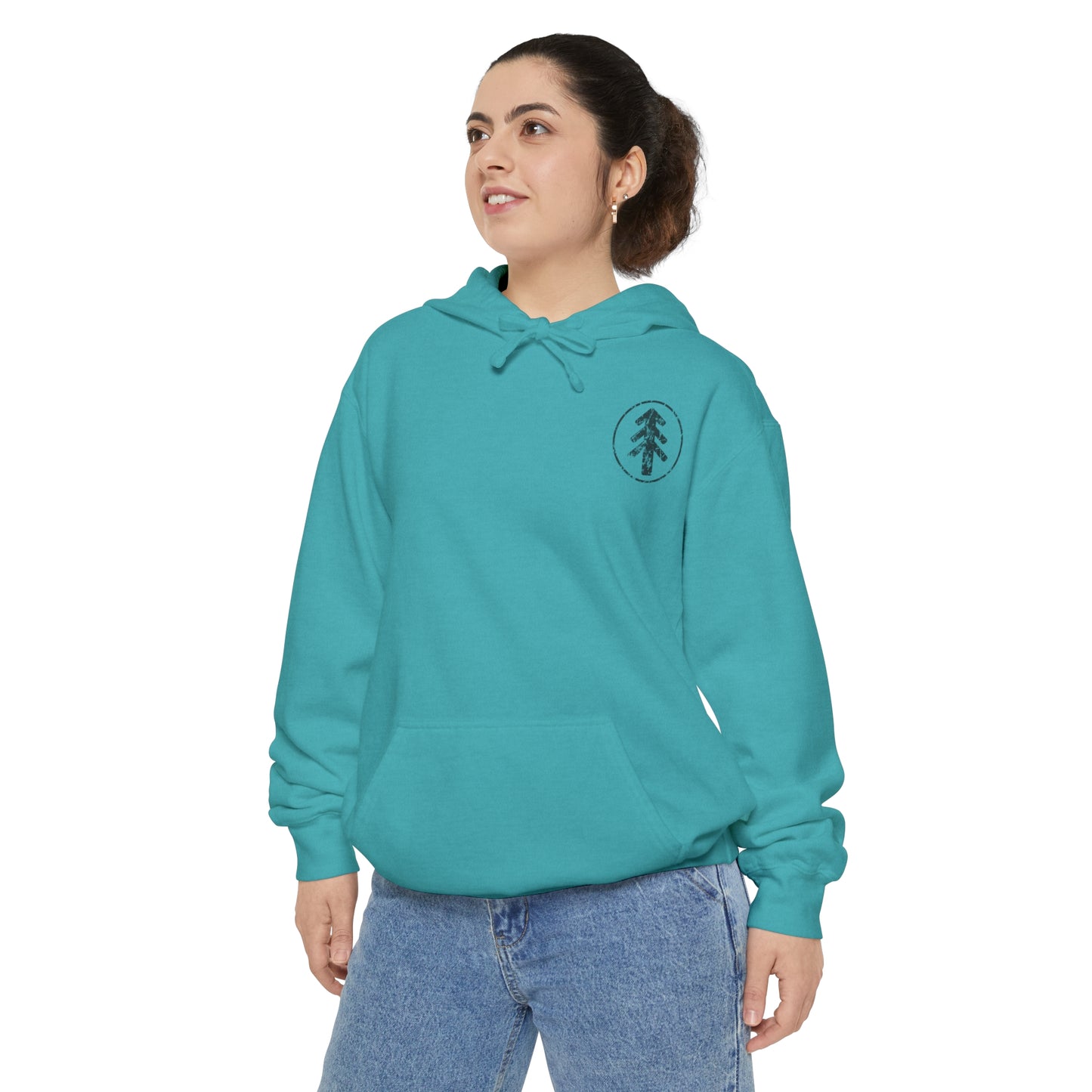 Outsider front & back Unisex Garment-Dyed Hoodie