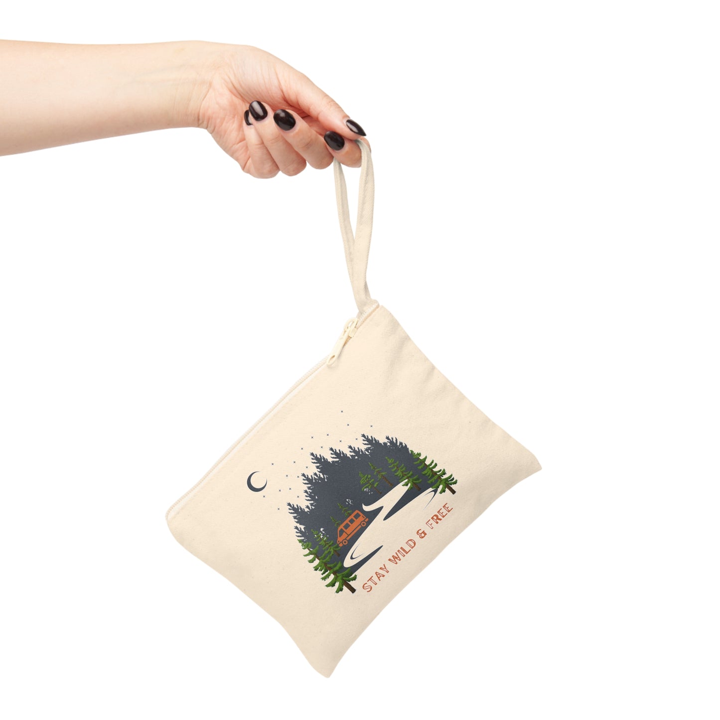Stay Wild & Free Accessory Zipper Pouch
