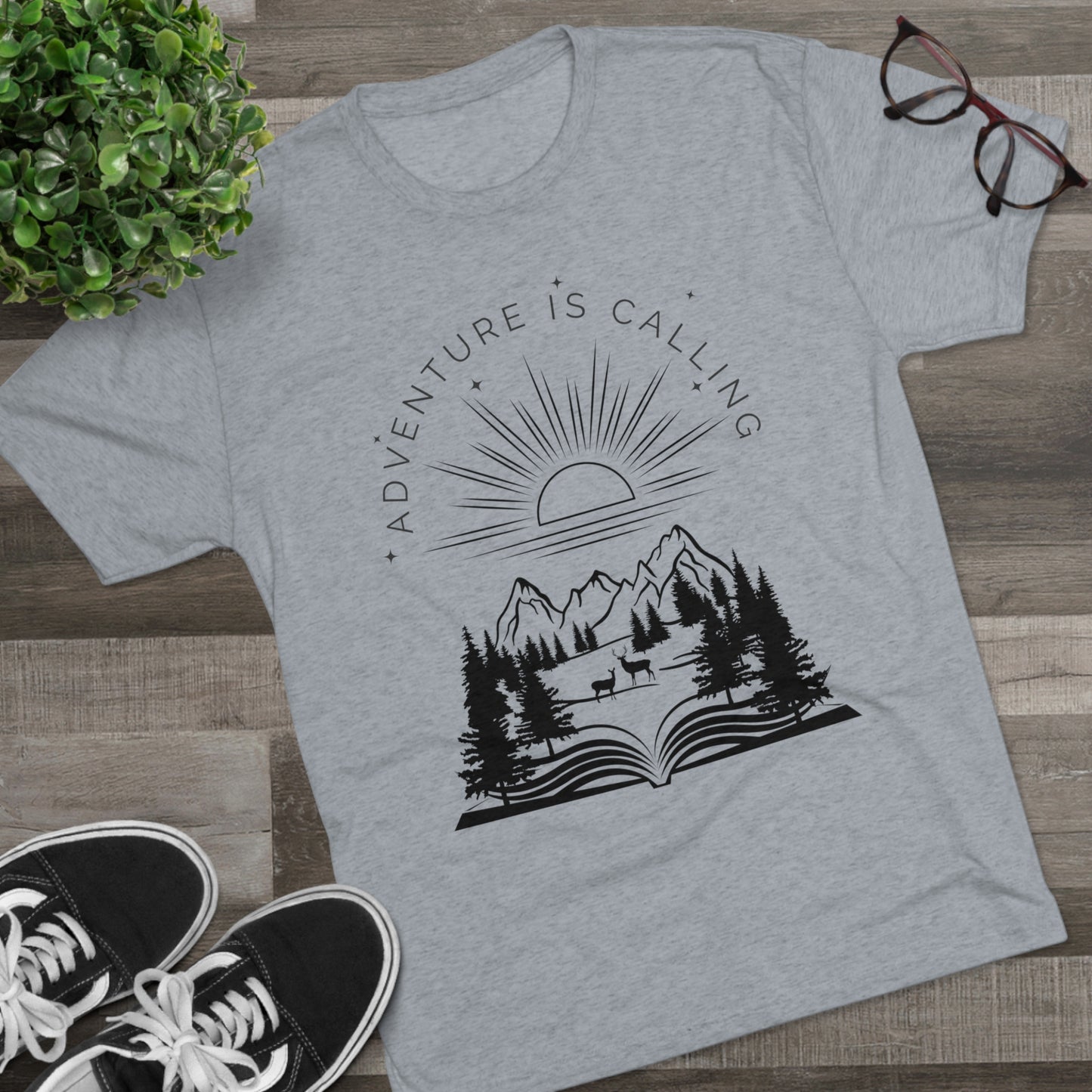 Adventure is Calling Tri-Blend Crew Tee