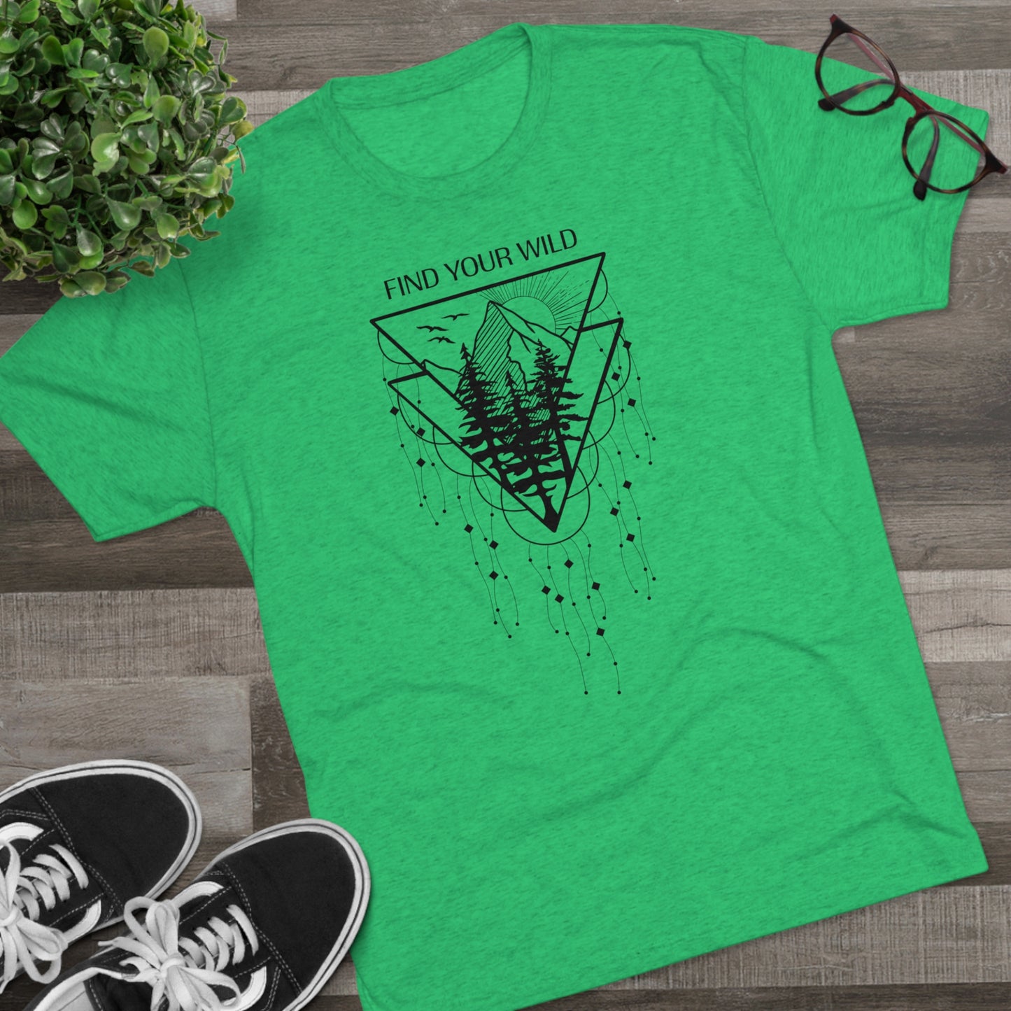 Find Your Wild Unisex Tri-Blend Crew Tee
