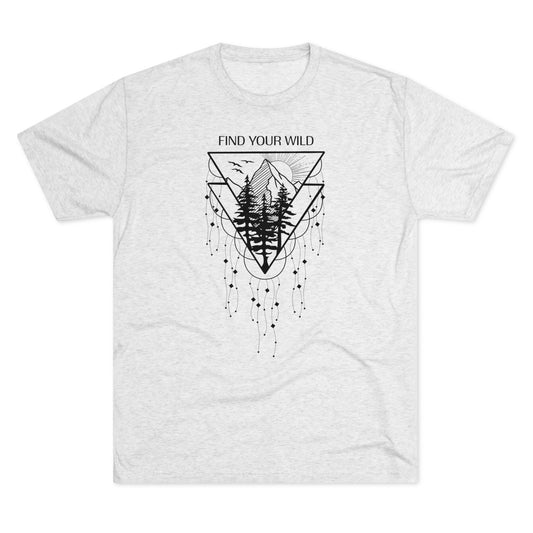 Find Your Wild Unisex Tri-Blend Crew Tee