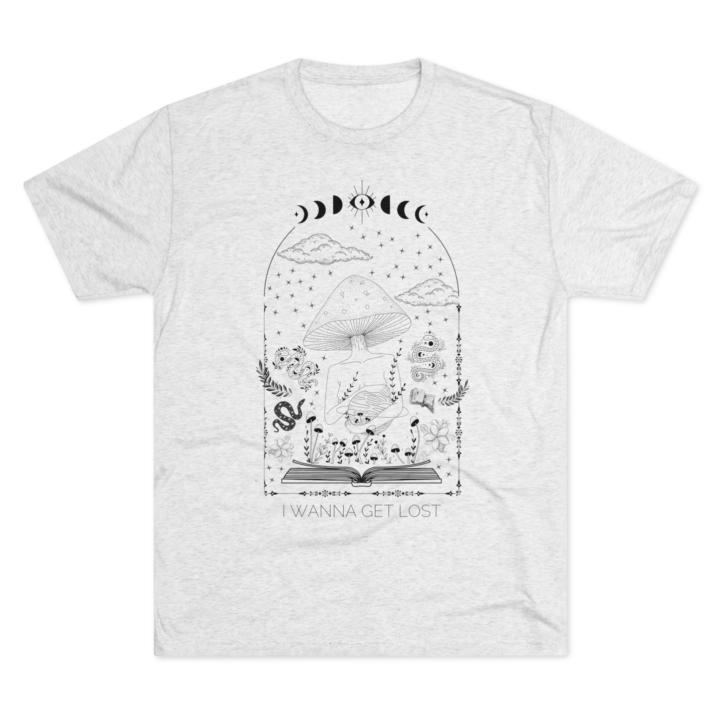 I Wanna Get Lost (In a Book) Tri-Blend Crew Tee
