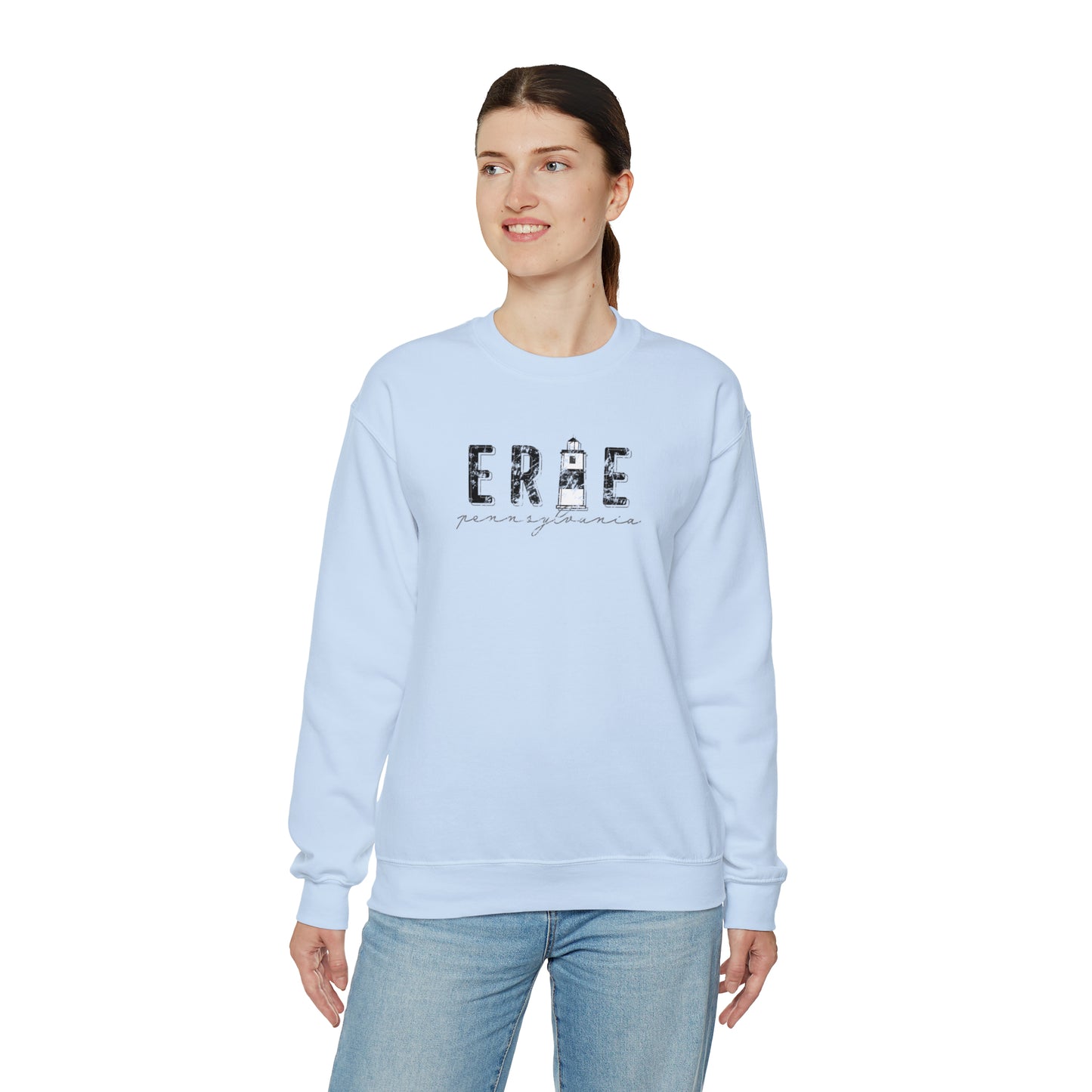 Erie, PA Pennsylvania Lake Erie Lighthouse Heavy Blend™ Crewneck Sweatshirt