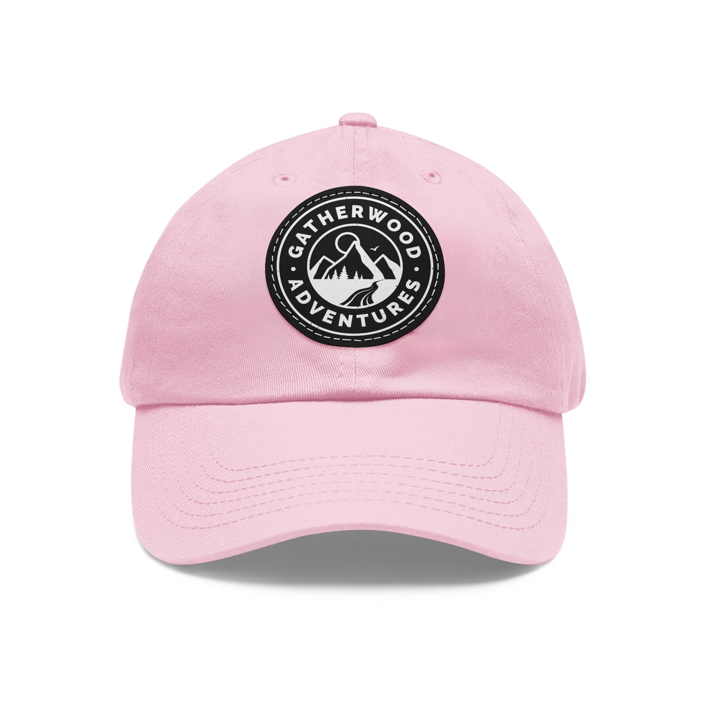 Gatherwood Adventures Dad Hat with Leather Patch (Round)