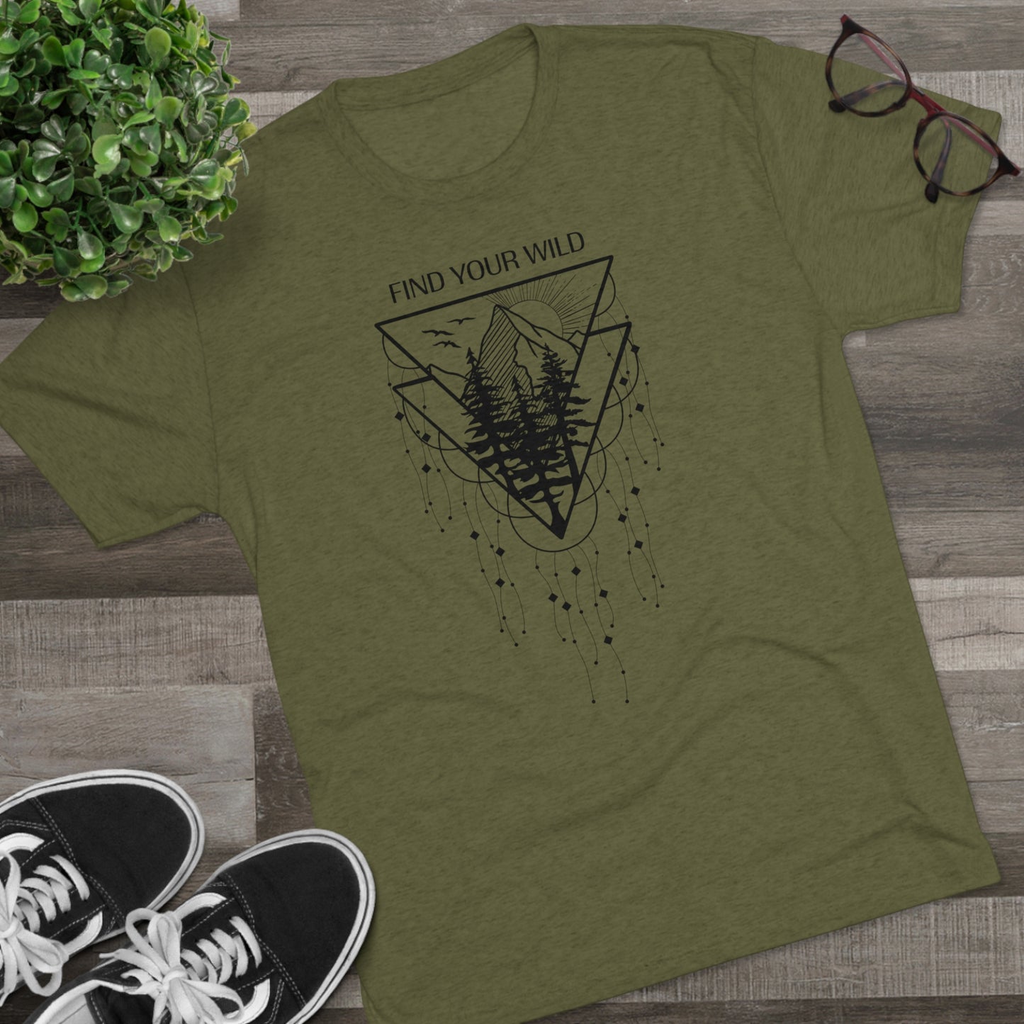 Find Your Wild Unisex Tri-Blend Crew Tee