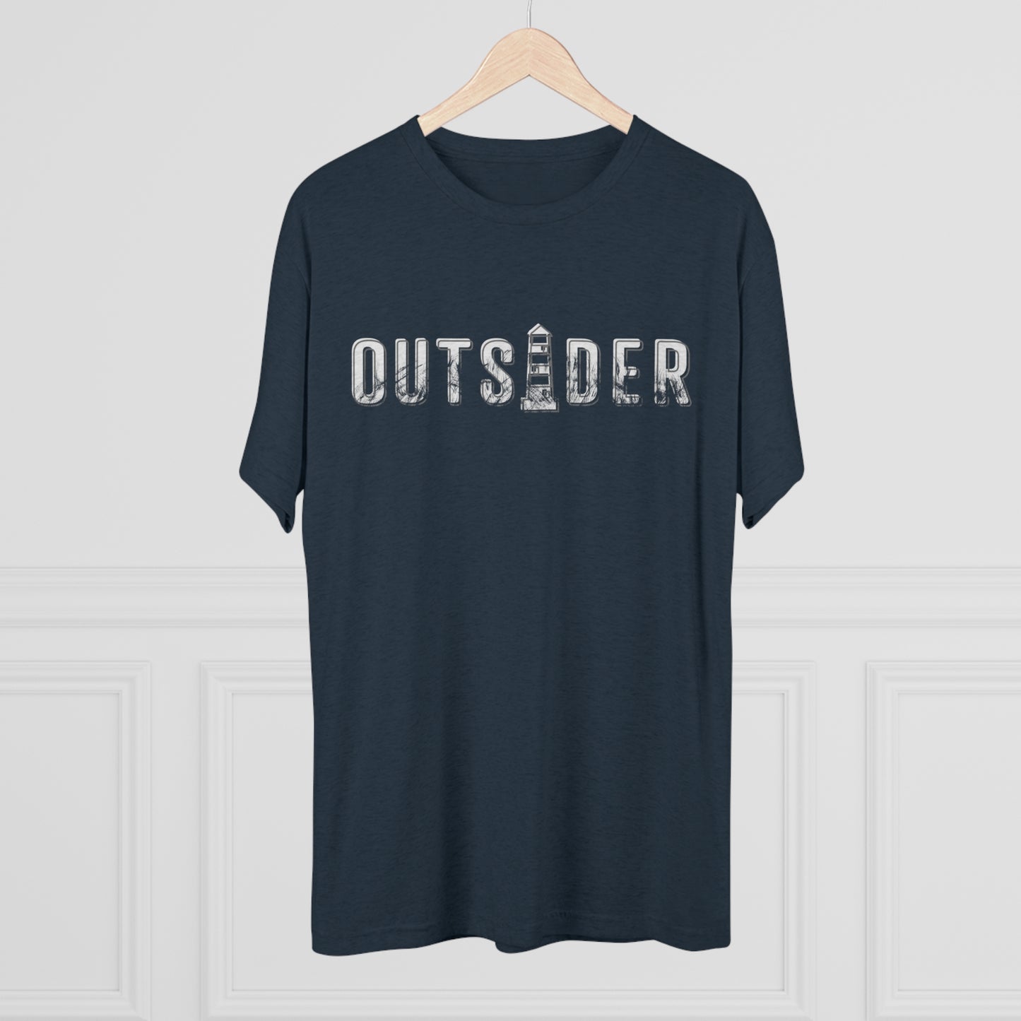 OUTSIDER with lighthouse Tri-Blend Crew Tee