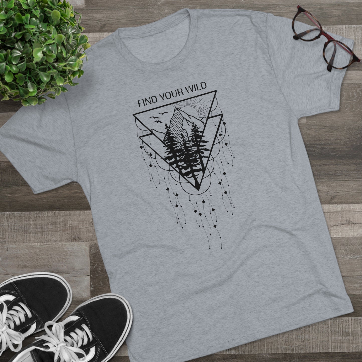 Find Your Wild Unisex Tri-Blend Crew Tee