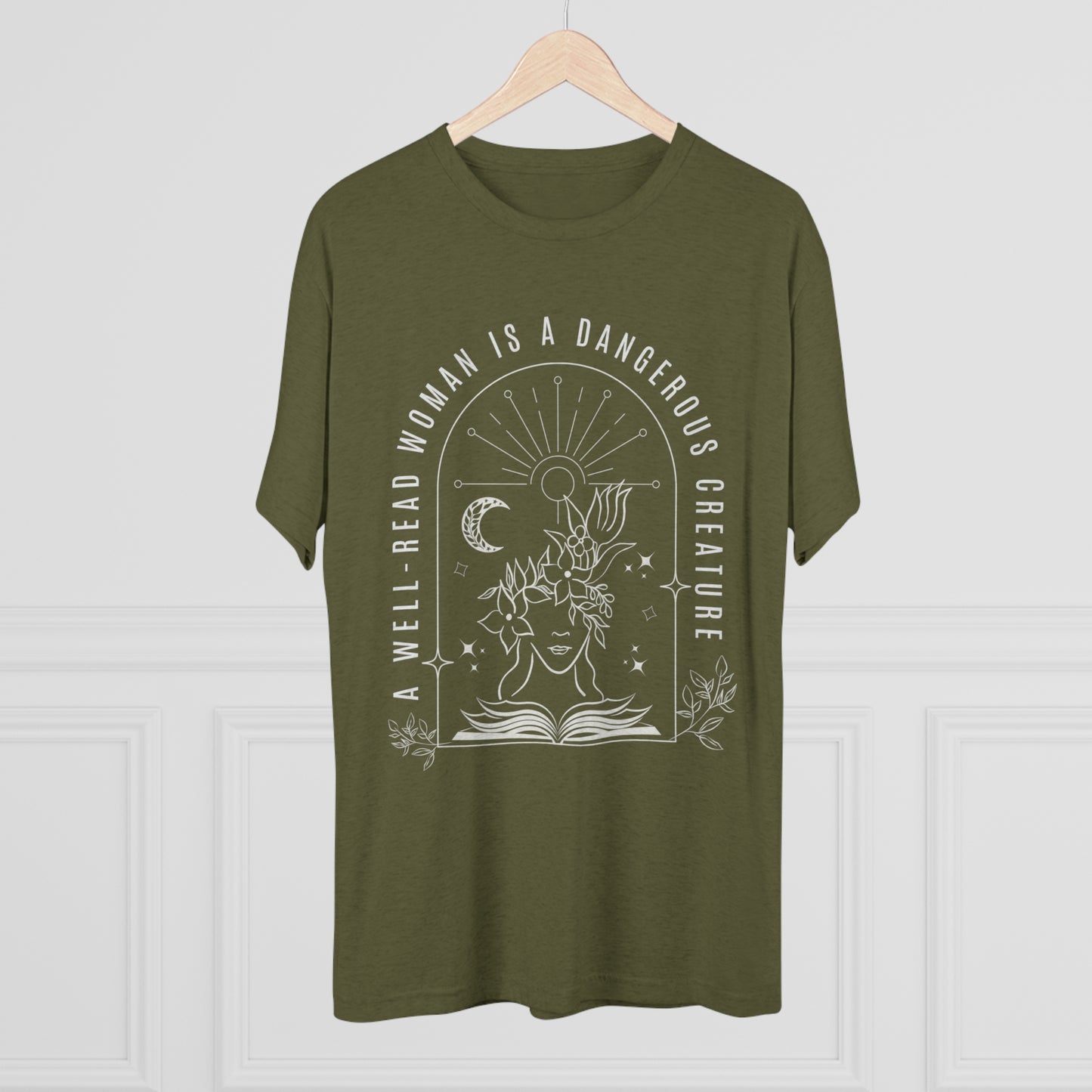 A Well-Read Woman is a Dangerous Creature Tri-Blend Crew Tee