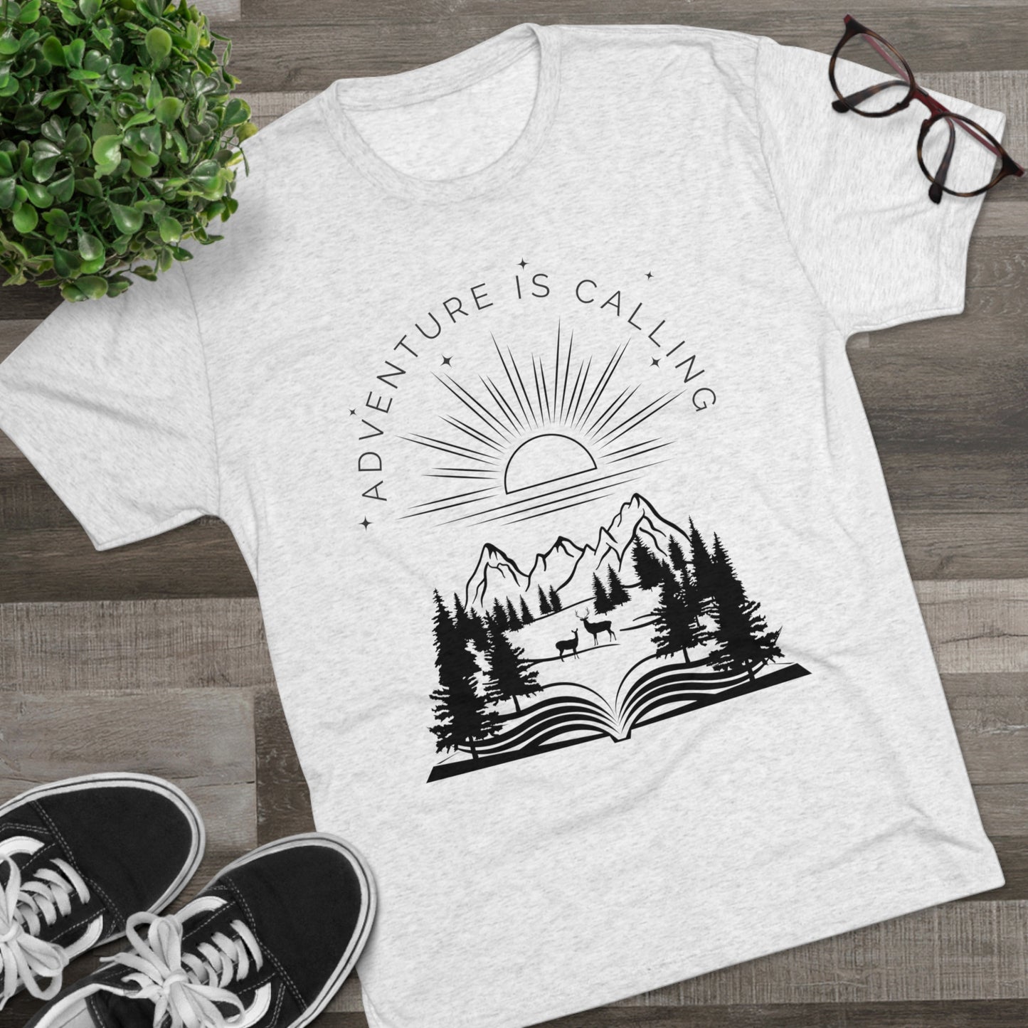 Adventure is Calling Tri-Blend Crew Tee