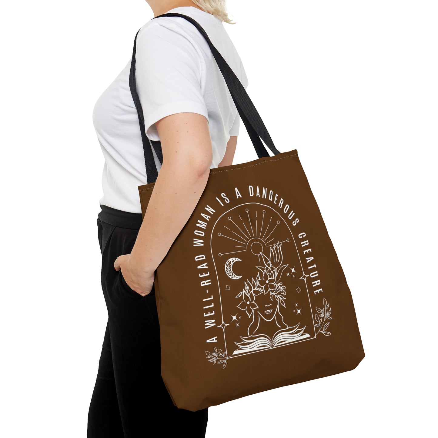 A Well-Read Woman is a Dangerous Creature LARGE Tote Bag