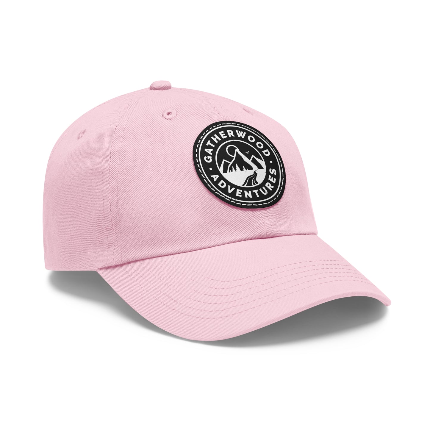 Gatherwood Adventures Dad Hat with Leather Patch (Round)