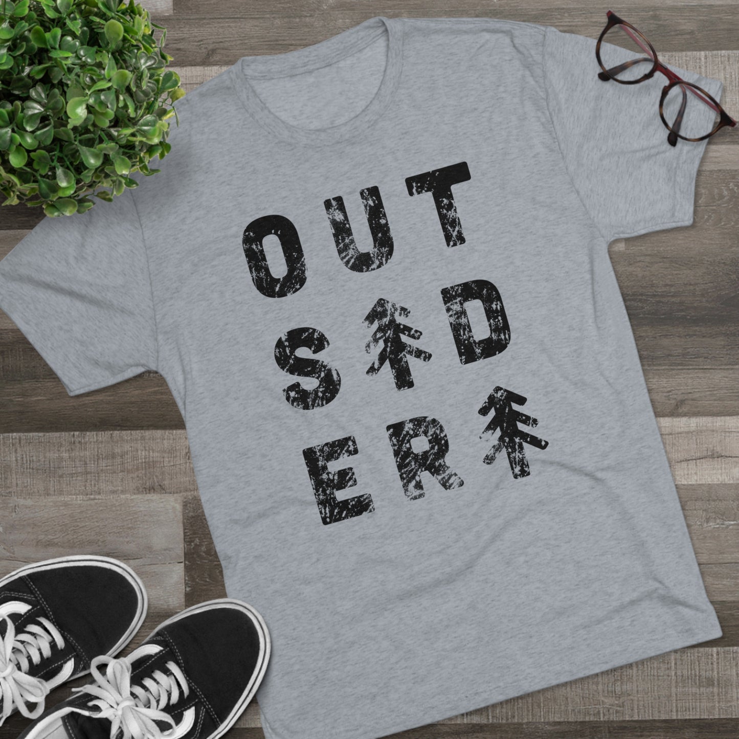 OUTSIDER Tri-Blend Crew Tee