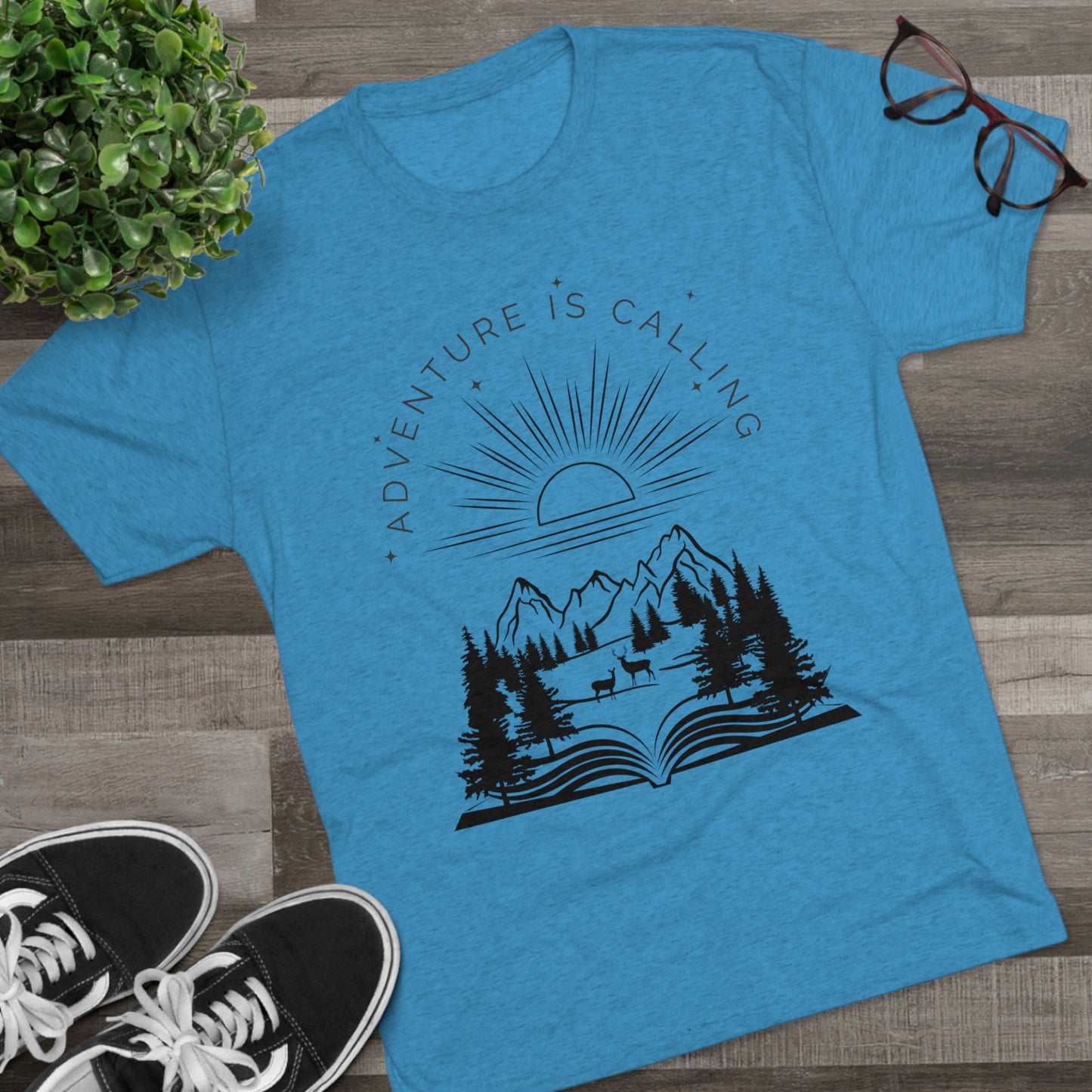 Adventure is Calling Tri-Blend Crew Tee