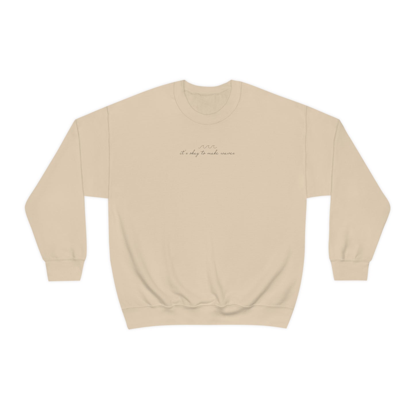 It's Okay to Make Waves Heavy Blend™ Crewneck Sweatshirt