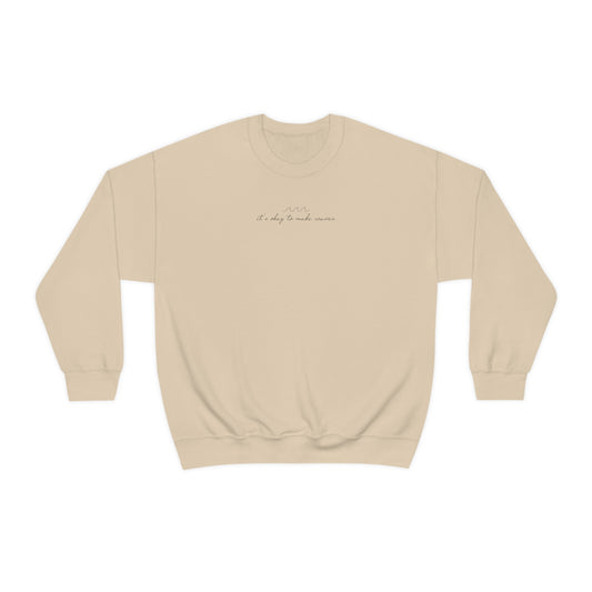 It's Okay to Make Waves Heavy Blend™ Crewneck Sweatshirt