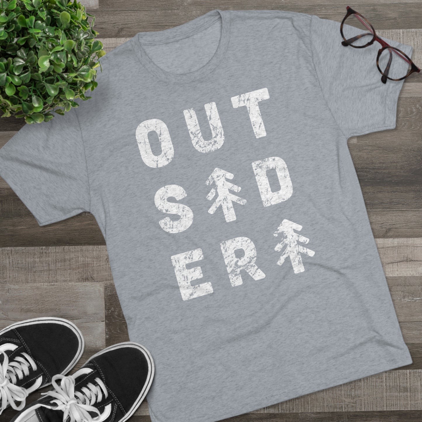 OUTSIDER Tri-Blend Crew Tee