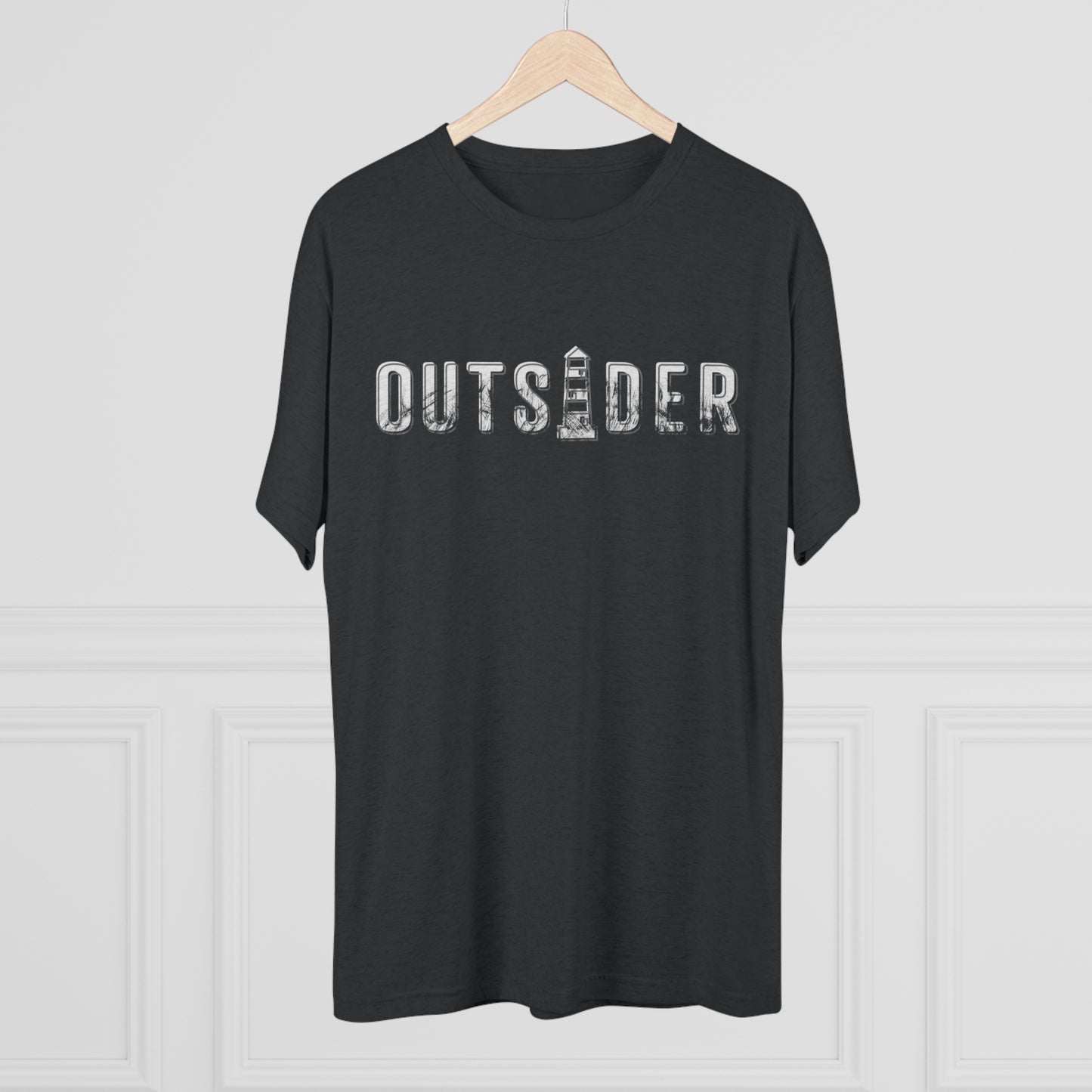 OUTSIDER with lighthouse Tri-Blend Crew Tee