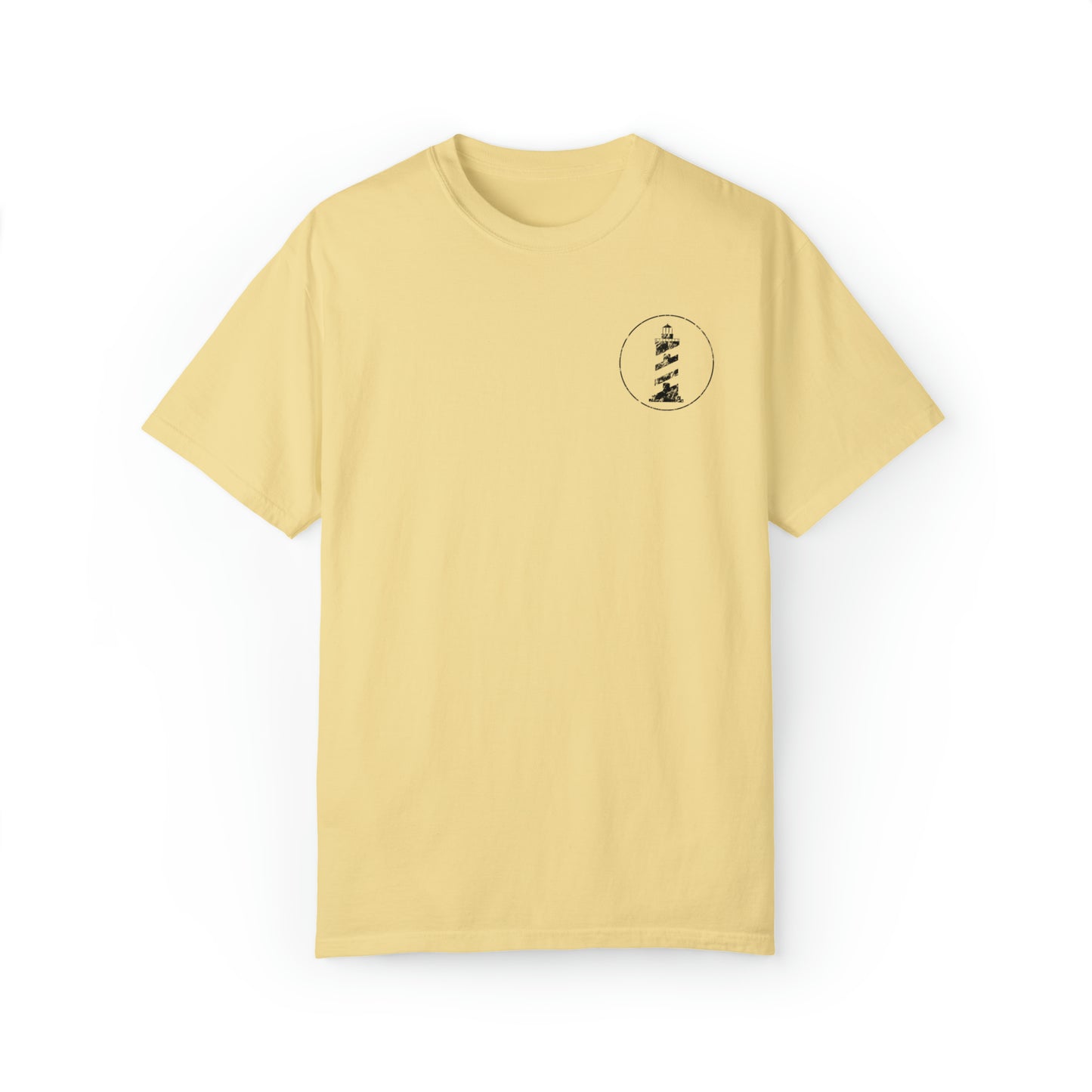 Outsider with Lighthouses (front & back) Comfort Colors Unisex T-shirt
