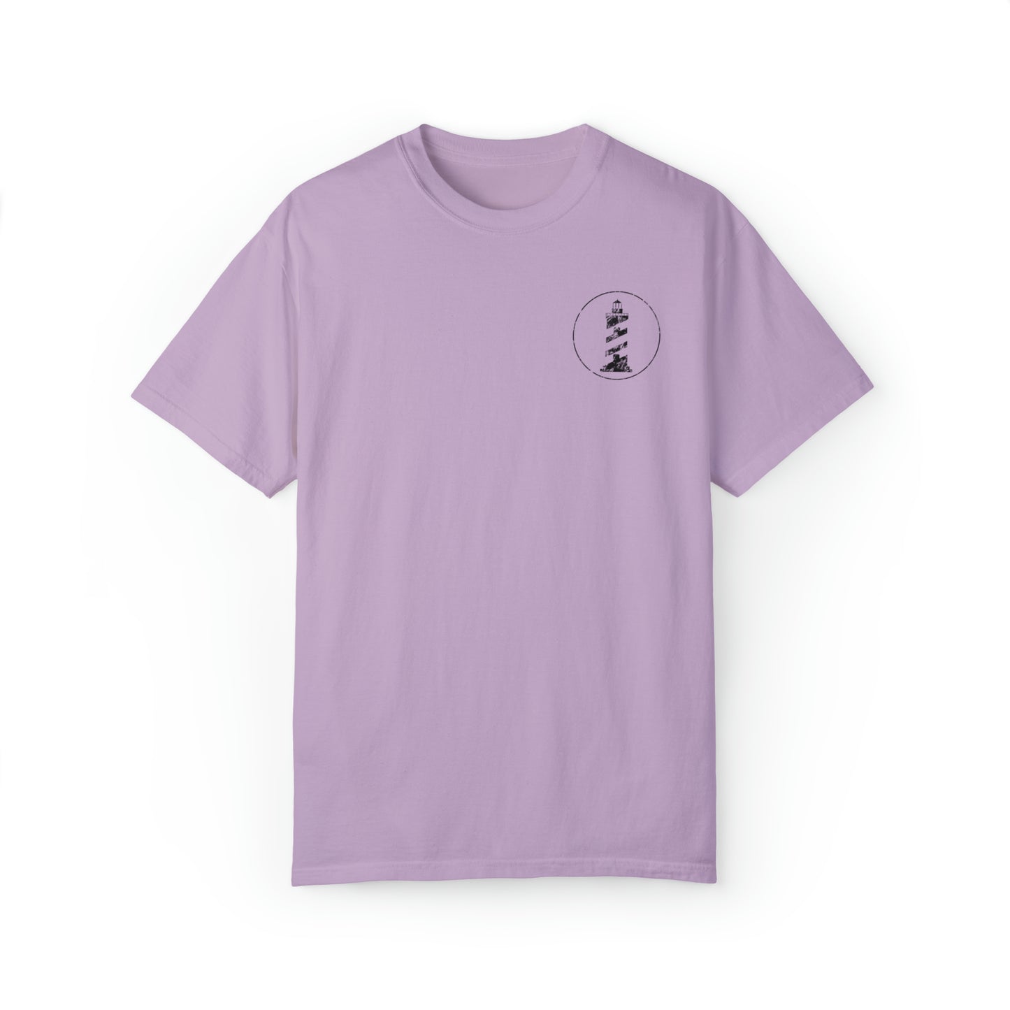 Outsider with Lighthouses (front & back) Comfort Colors Unisex T-shirt