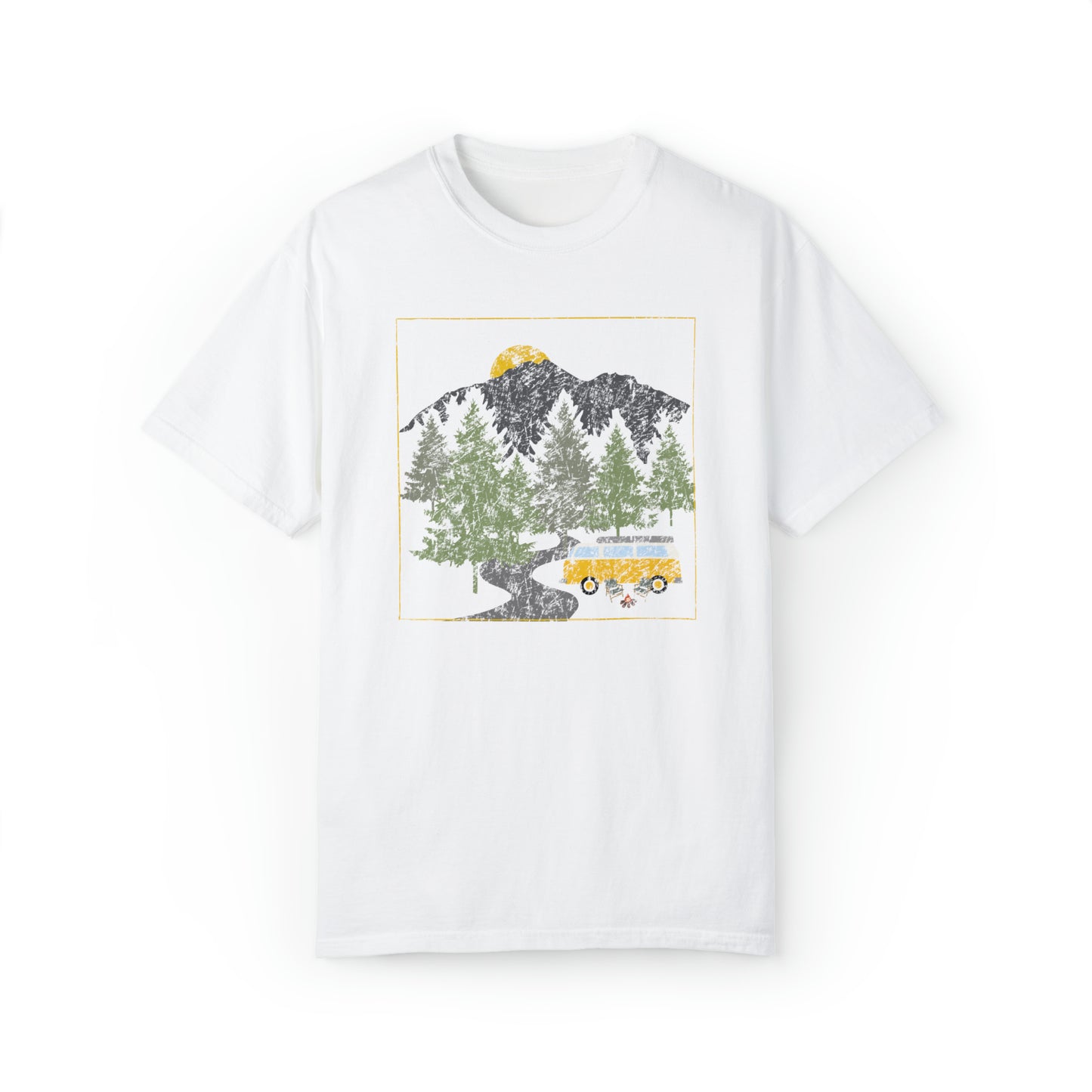 Retro Van Down by the River Comfort Colors Garment-Dyed T-shirt