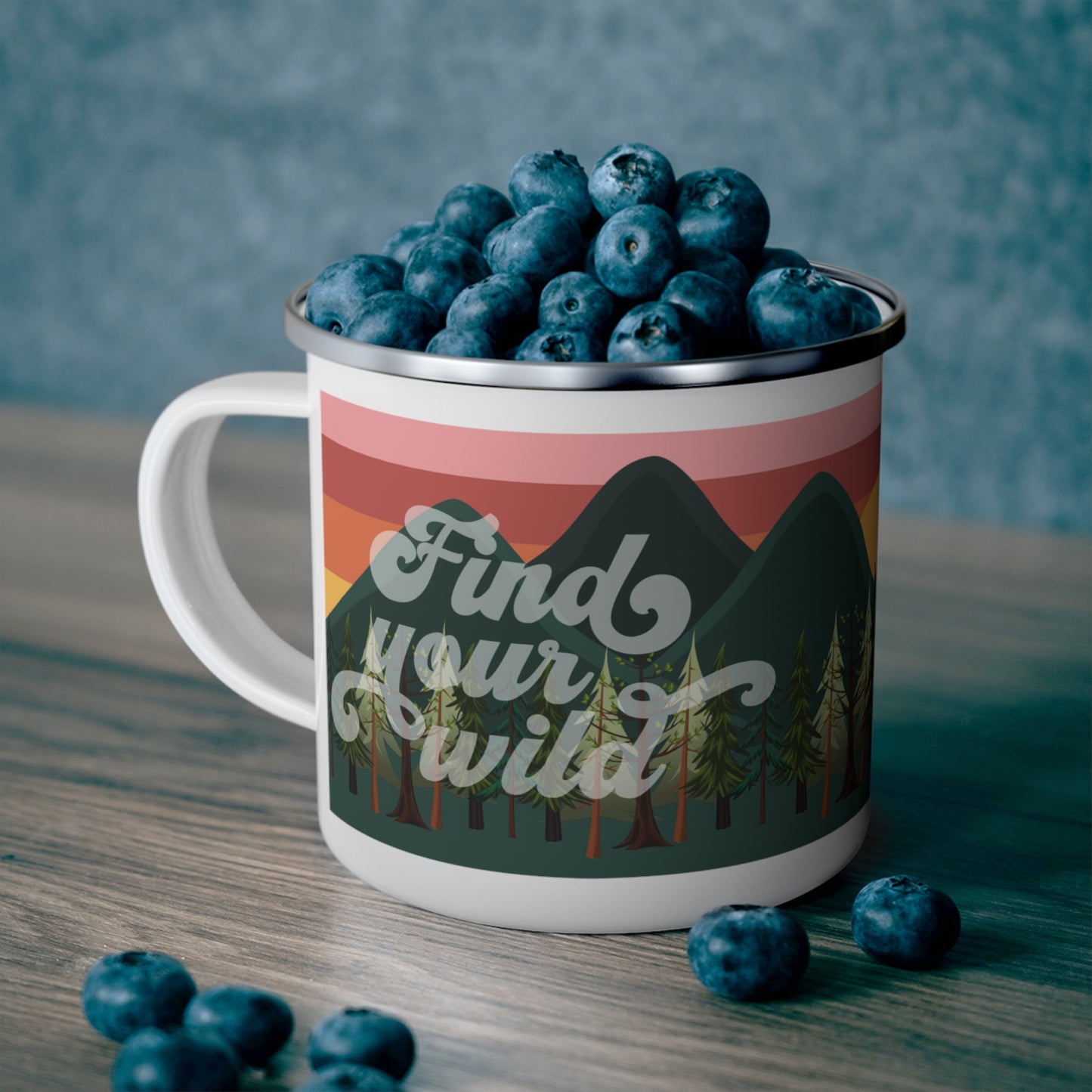 Find Your Wild Enamel Camping Mug
