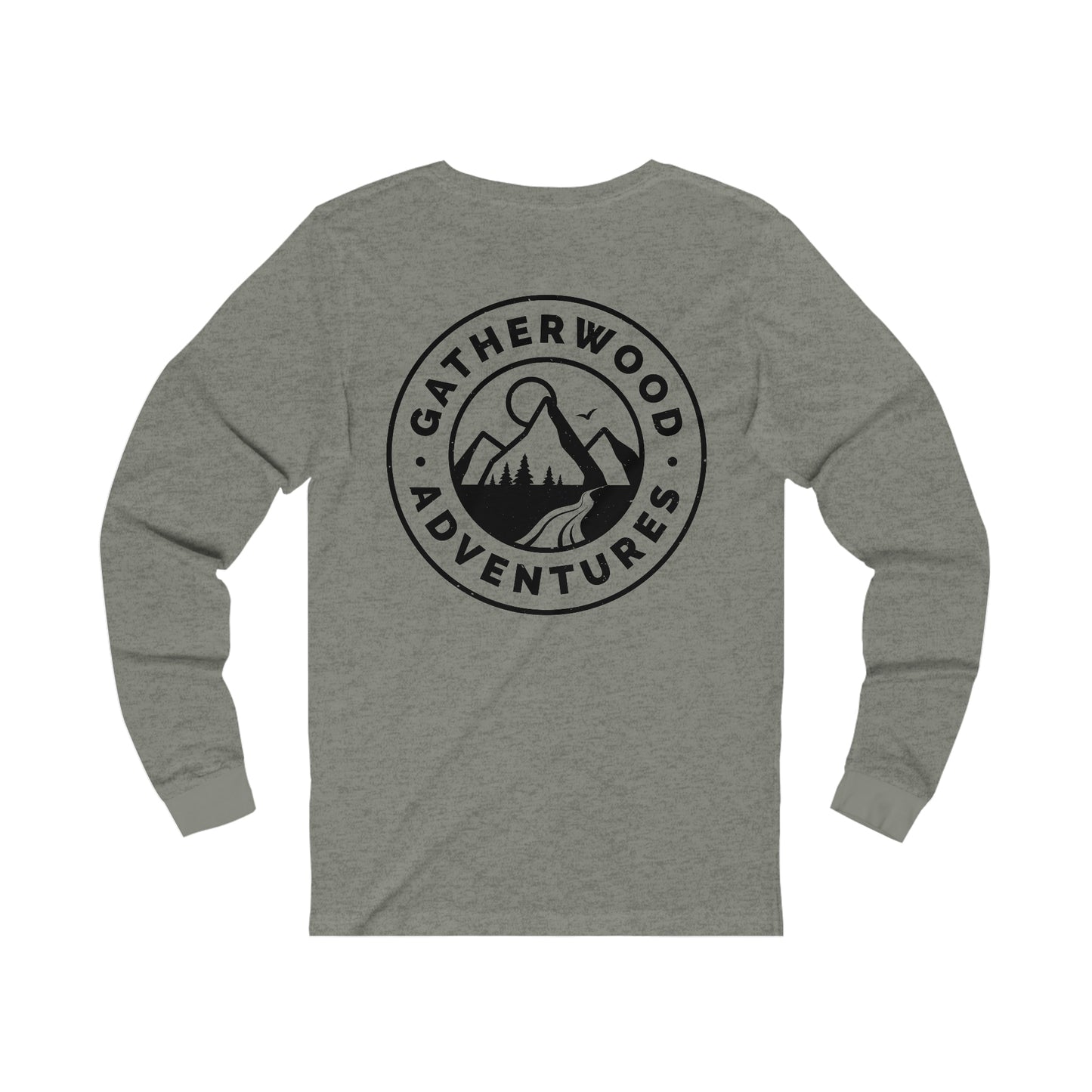 Design on back! Gatherwood Adventures Jersey Long Sleeve Tee
