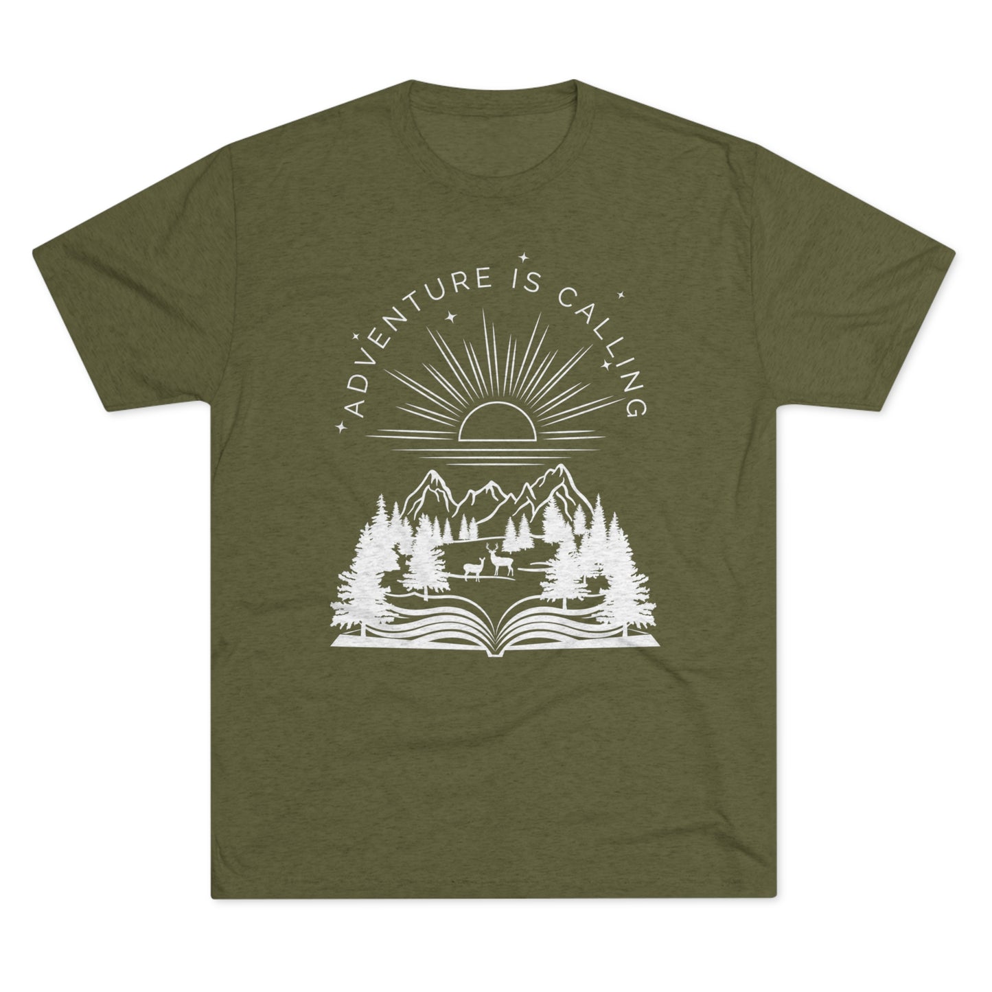 Adventure is Calling Tri-Blend Crew Tee