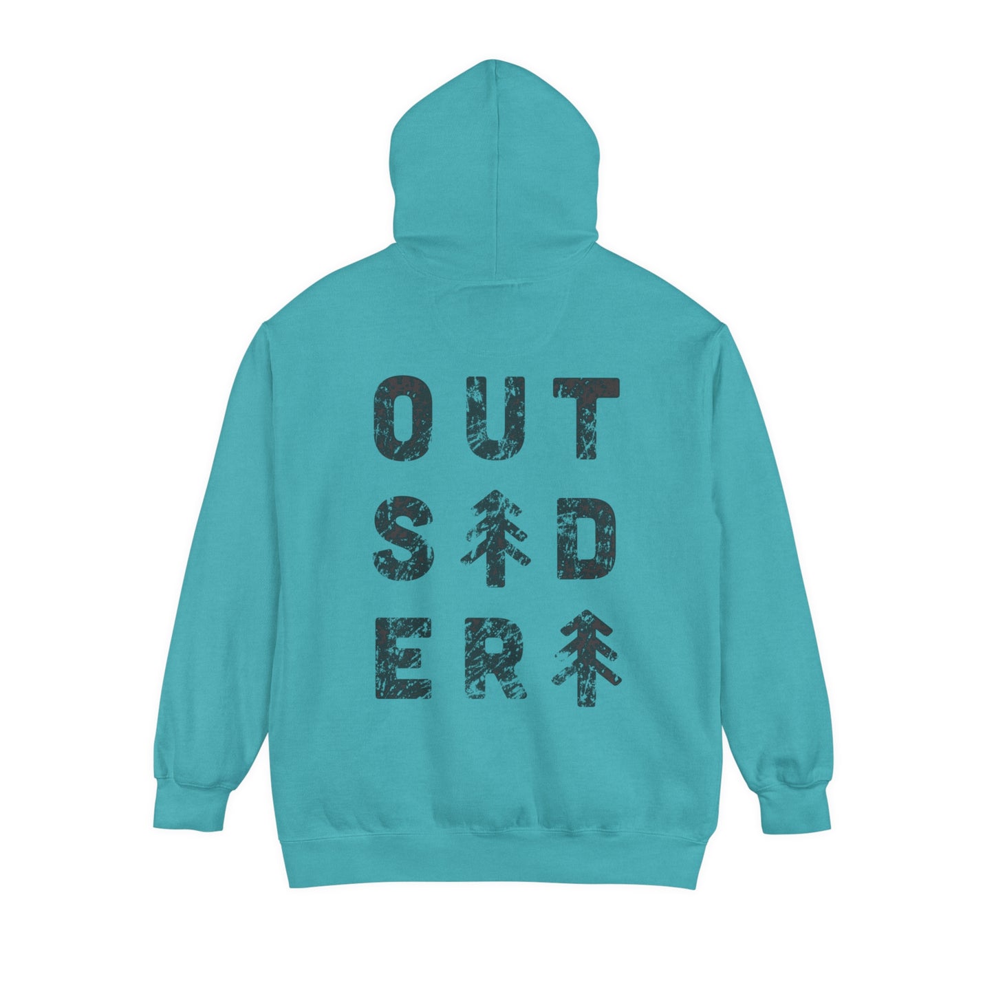 Outsider front & back Unisex Garment-Dyed Hoodie
