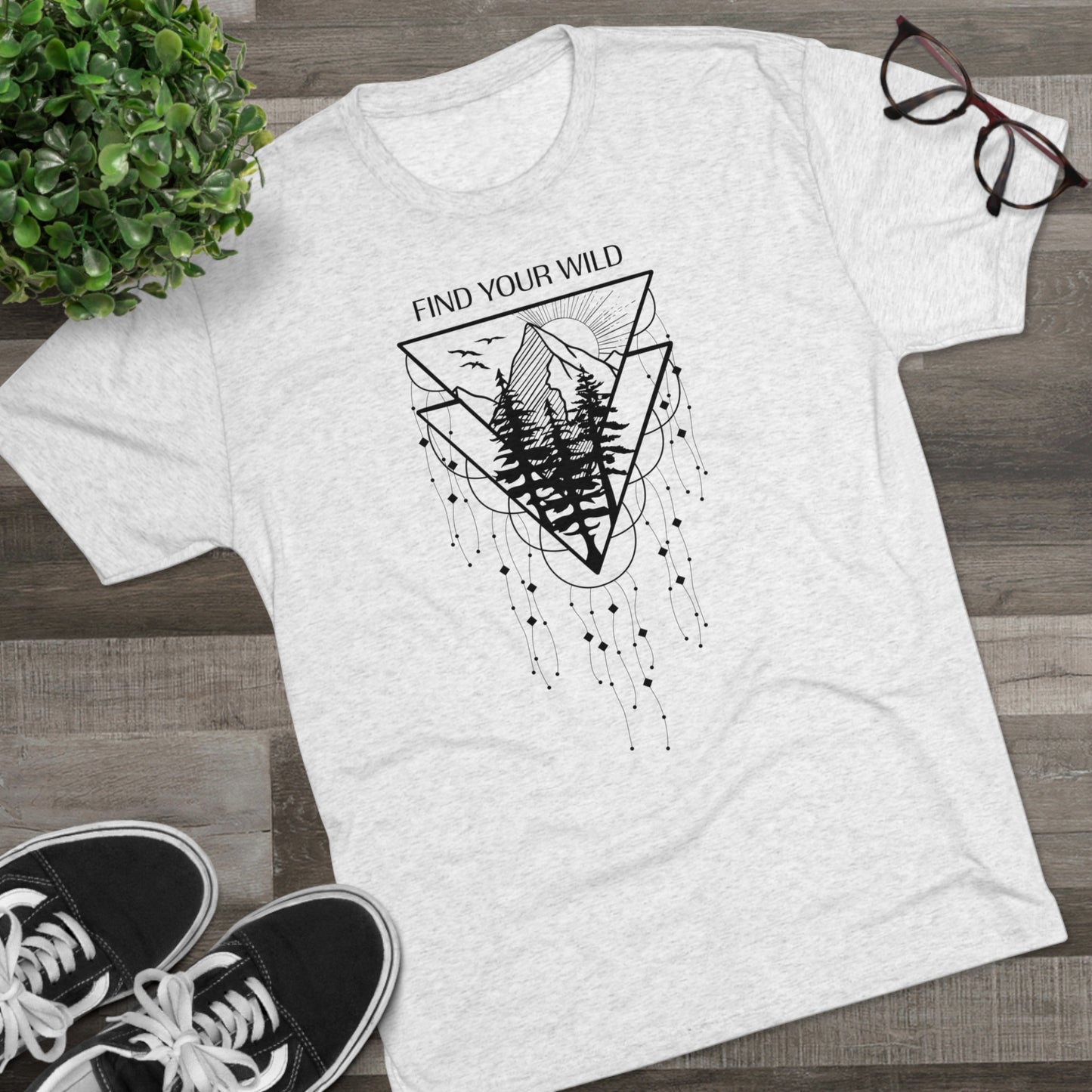 Find Your Wild Unisex Tri-Blend Crew Tee