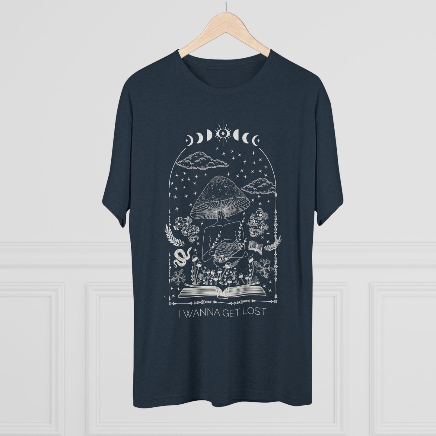 I Wanna Get Lost (In a Book) Tri-Blend Crew Tee