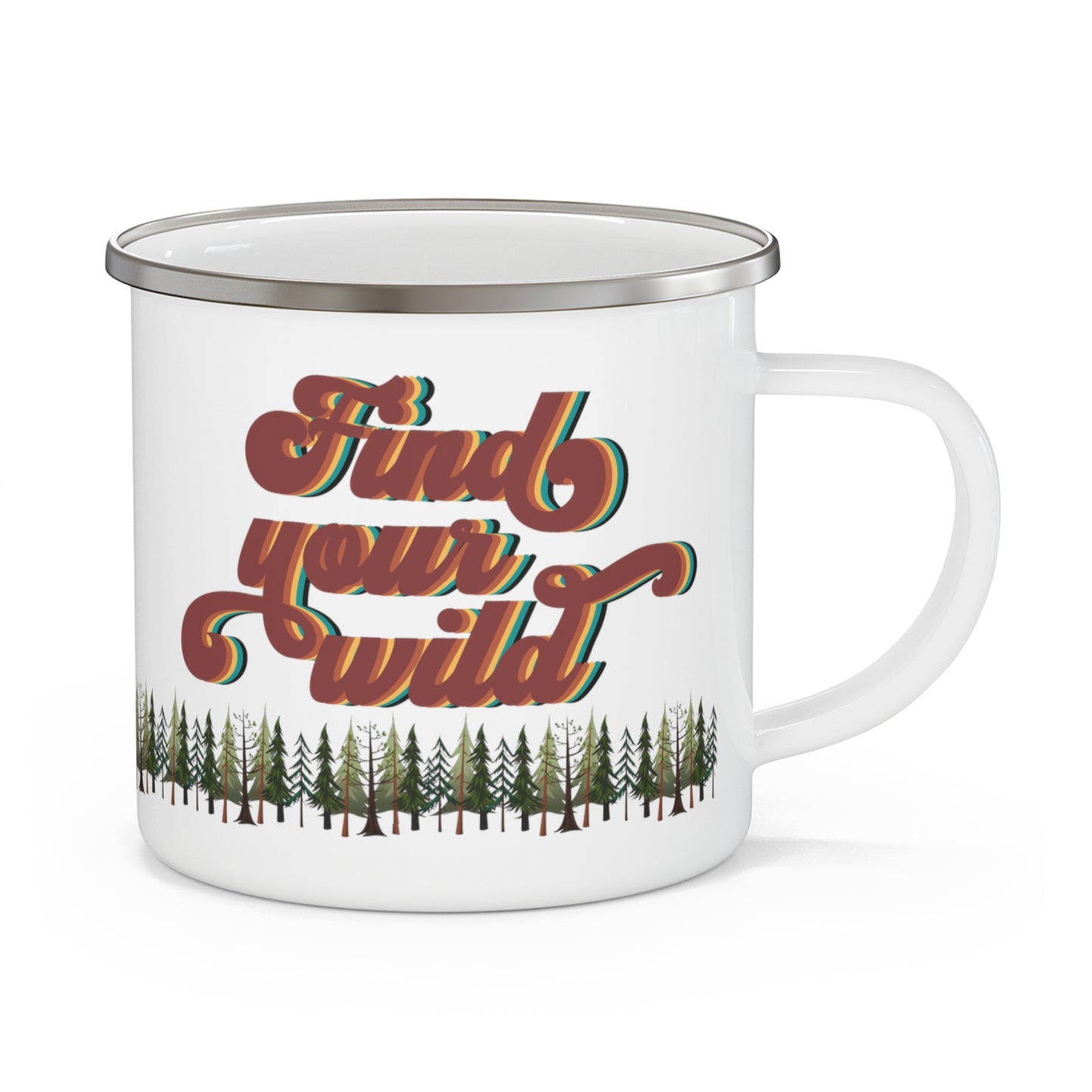 Find Your Wild Enamel Camping Mug