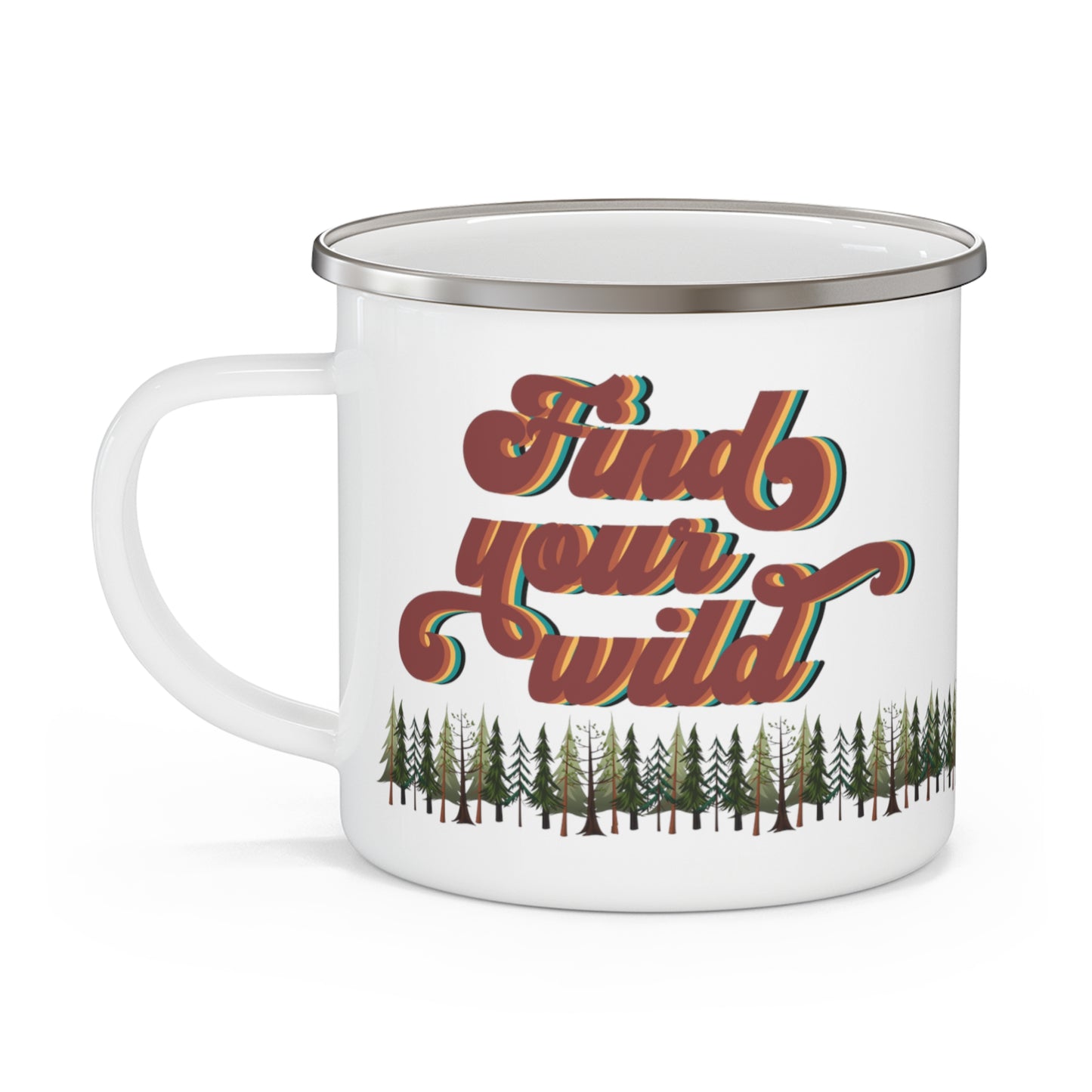 Find Your Wild Enamel Camping Mug