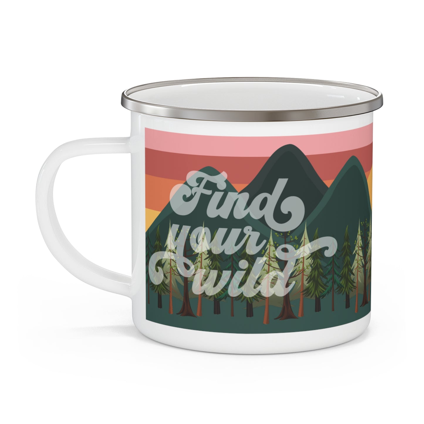 Find Your Wild Enamel Camping Mug