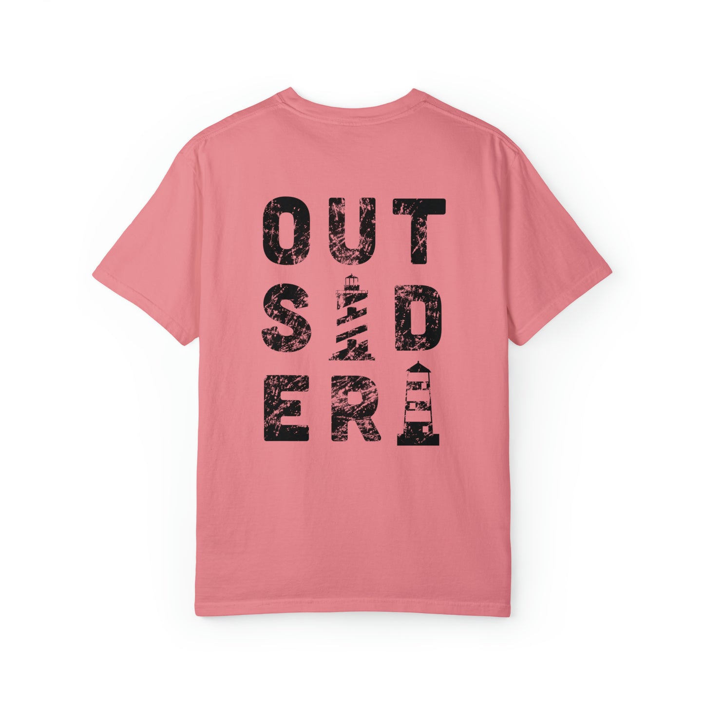Outsider with Lighthouses (front & back) Comfort Colors Unisex T-shirt