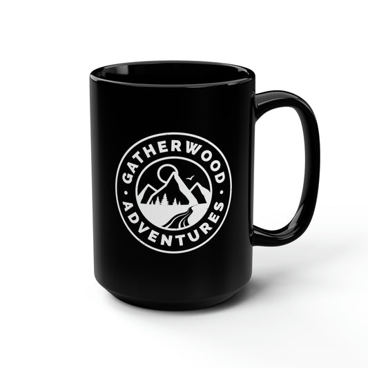 Gatherwood Adventures Black Mug, 15oz