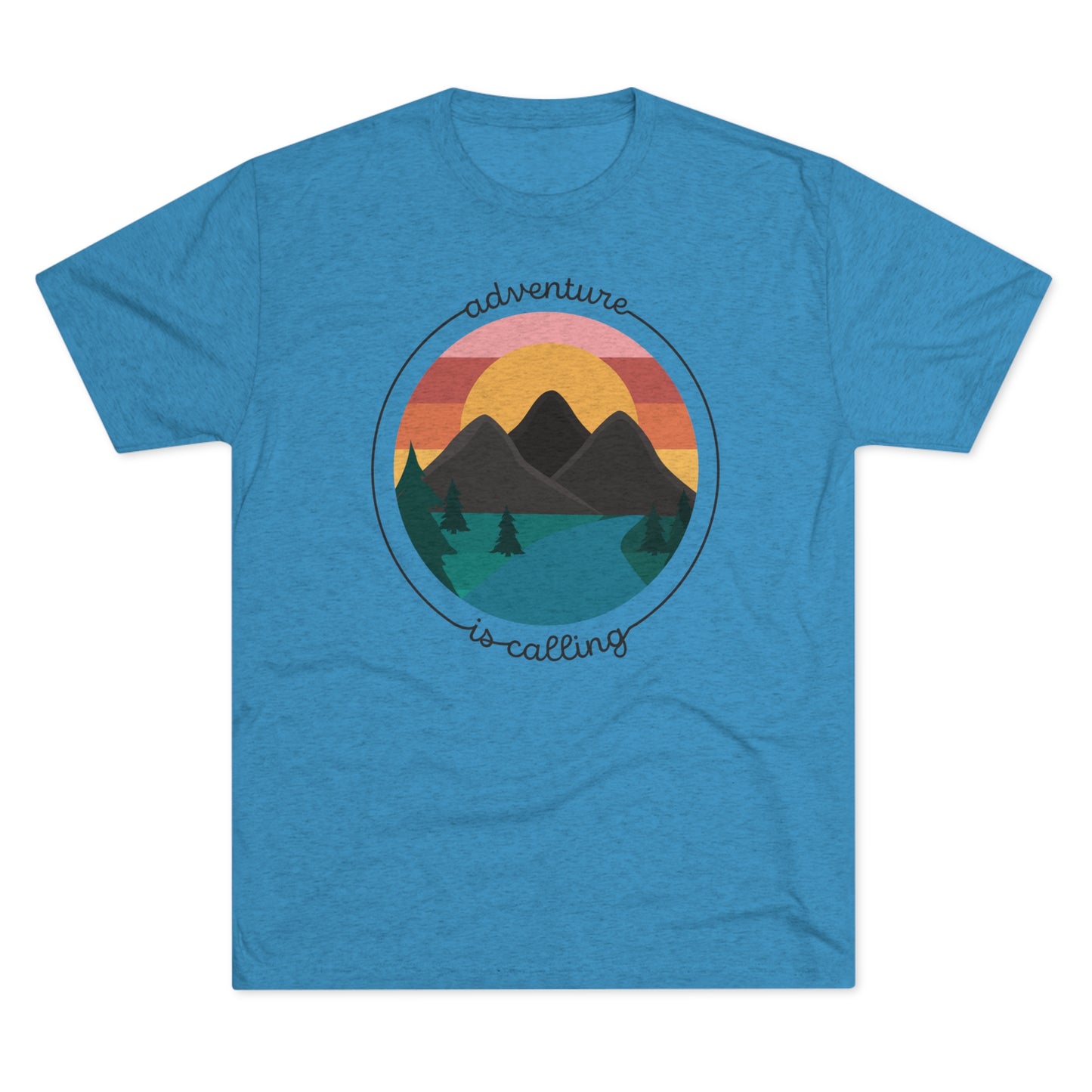 Adventure is Calling Unisex Tri-Blend Crew Tee