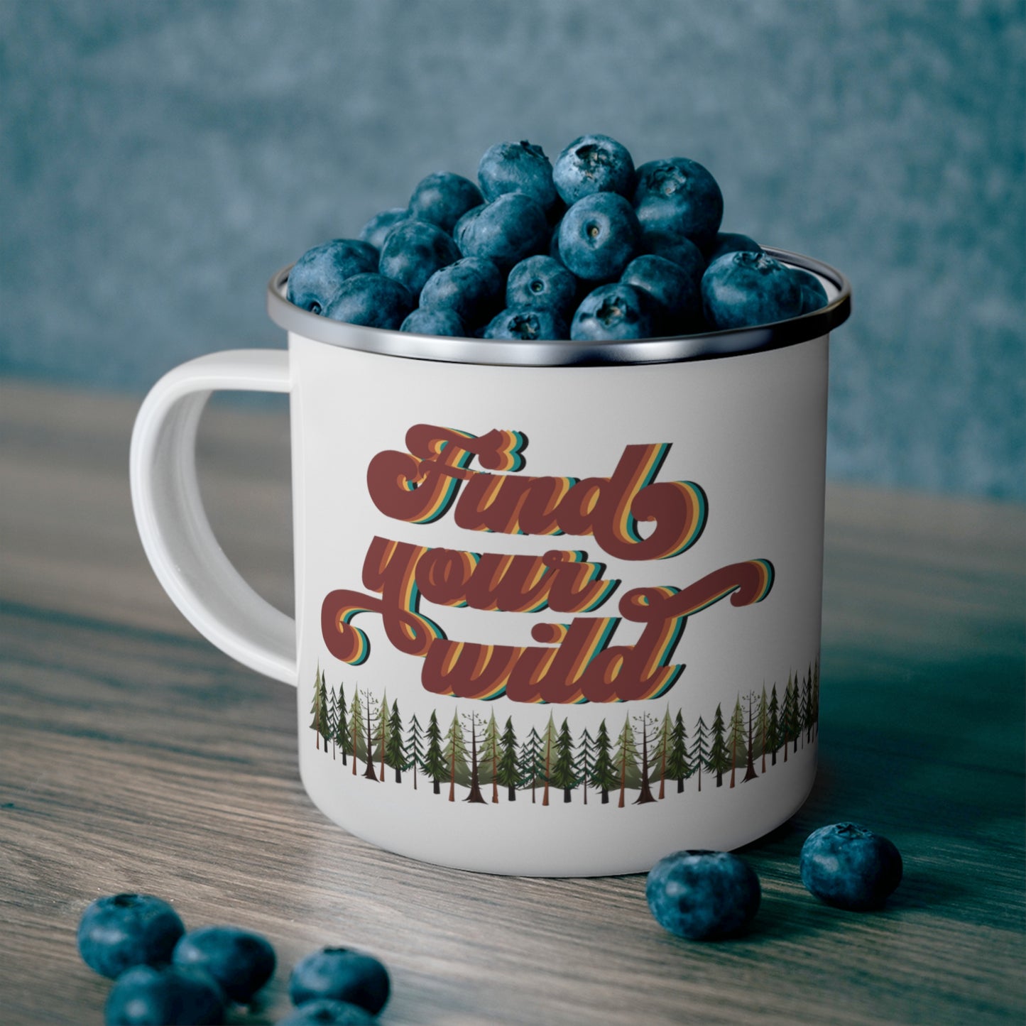 Find Your Wild Enamel Camping Mug