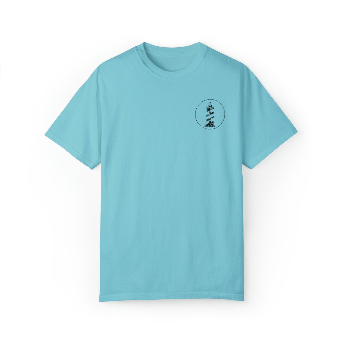 Outsider with Lighthouses (front & back) Comfort Colors Unisex T-shirt