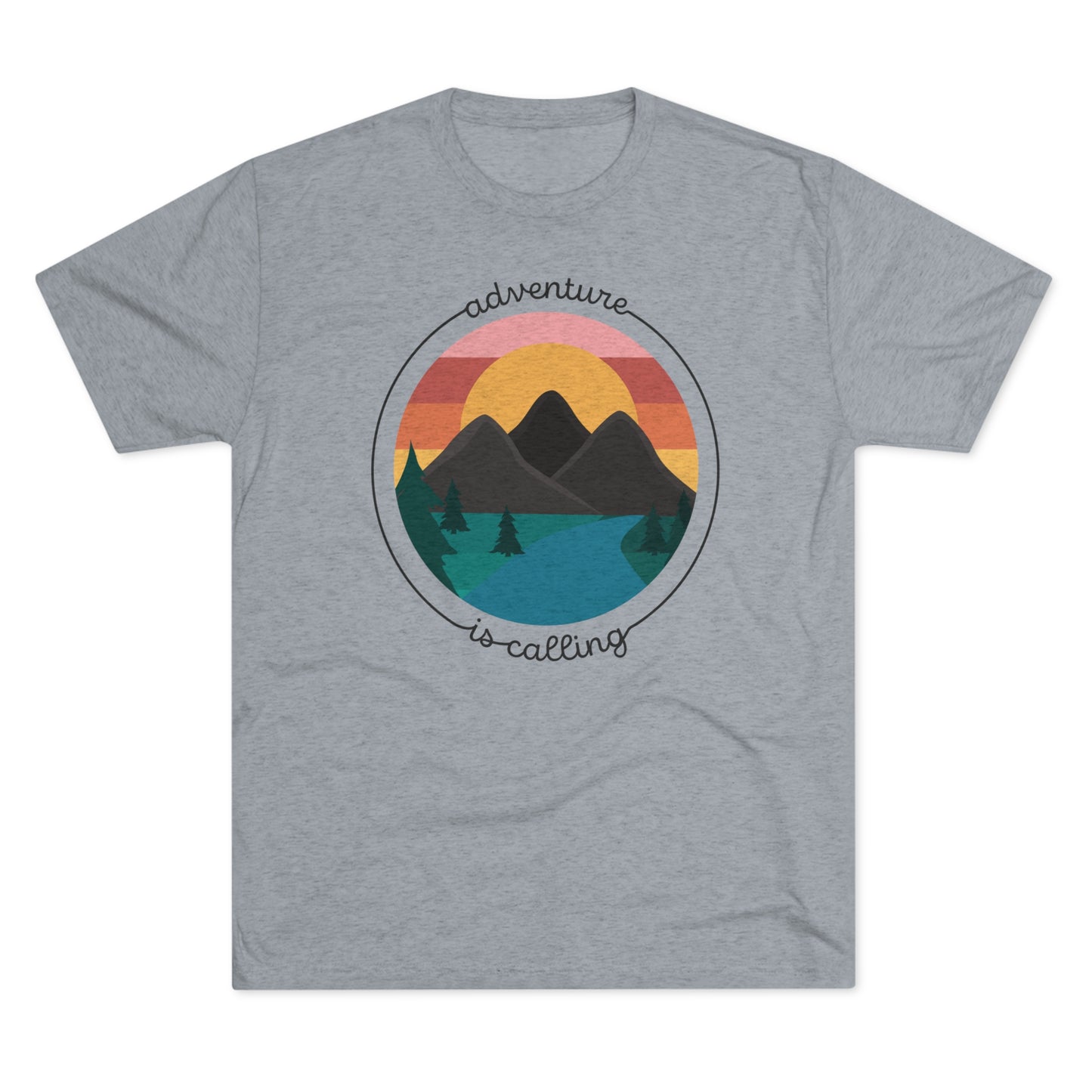 Adventure is Calling Unisex Tri-Blend Crew Tee