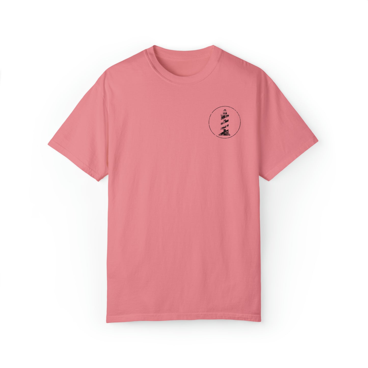 Outsider with Lighthouses (front & back) Comfort Colors Unisex T-shirt