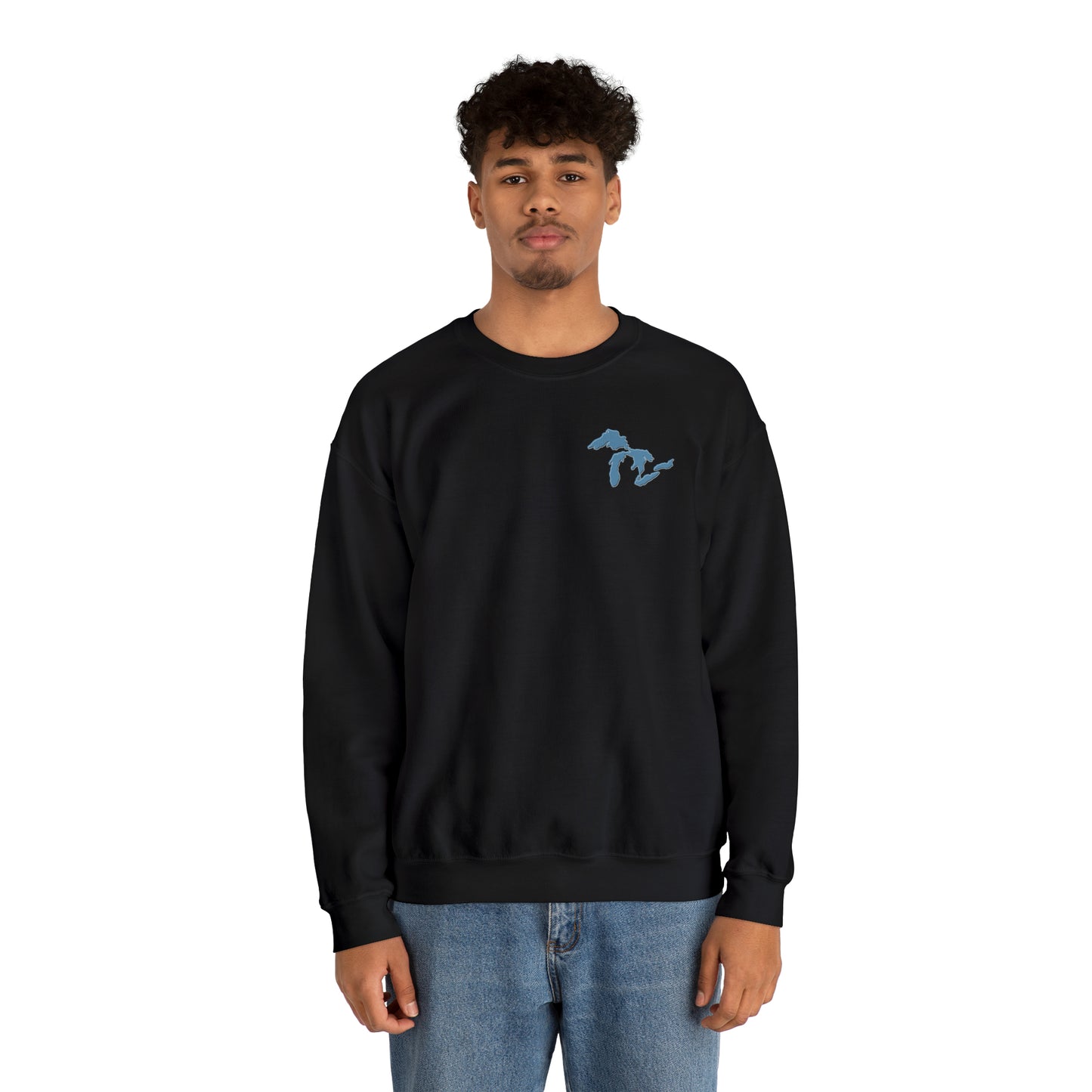 Livin' Among the Great Lakes Heavy Blend™ Crewneck Sweatshirt