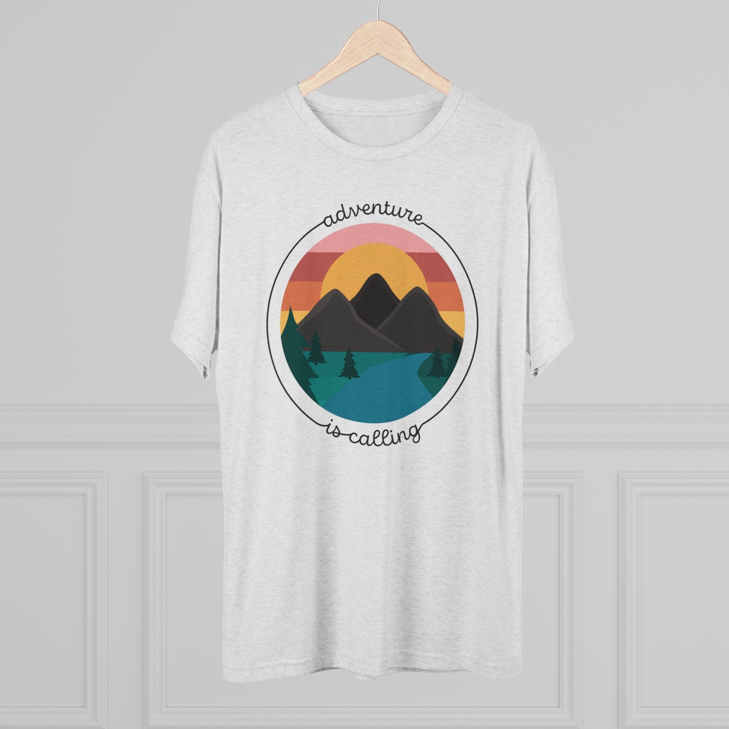 Adventure is Calling Unisex Tri-Blend Crew Tee