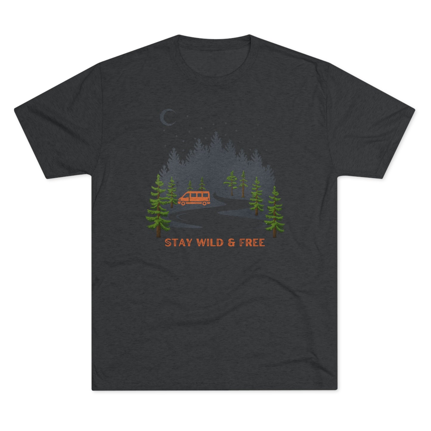 Stay Wild & Free Unisex Tri-Blend Crew Tee