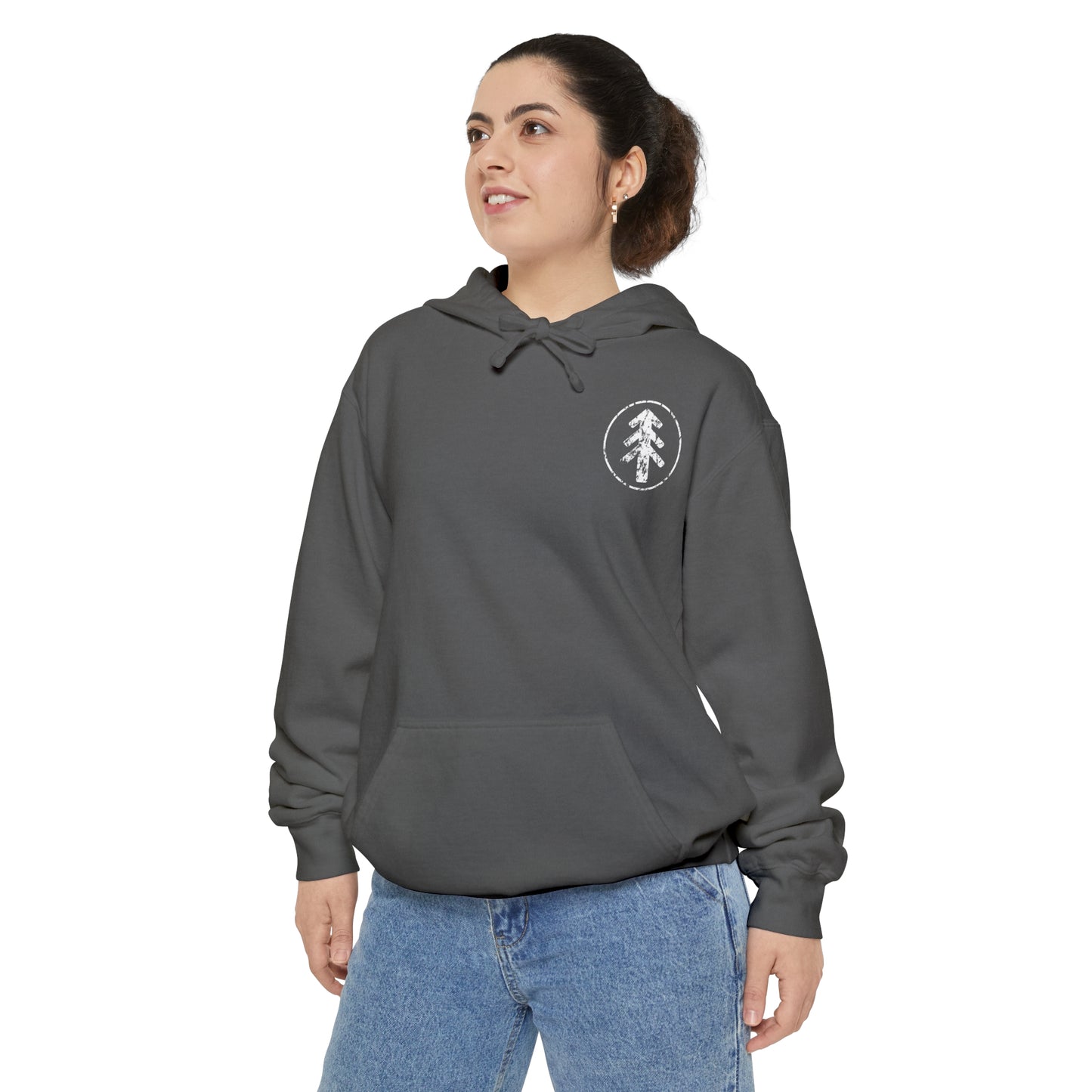 Outsider front & back Unisex Garment-Dyed Hoodie