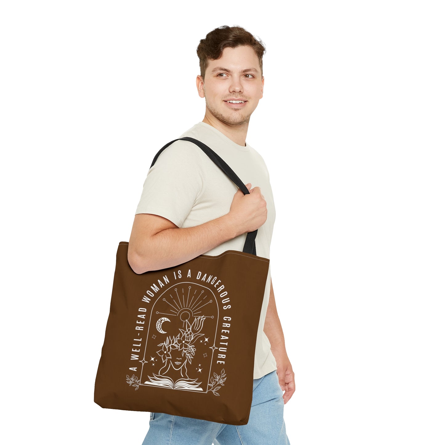 A Well-Read Woman is a Dangerous Creature LARGE Tote Bag
