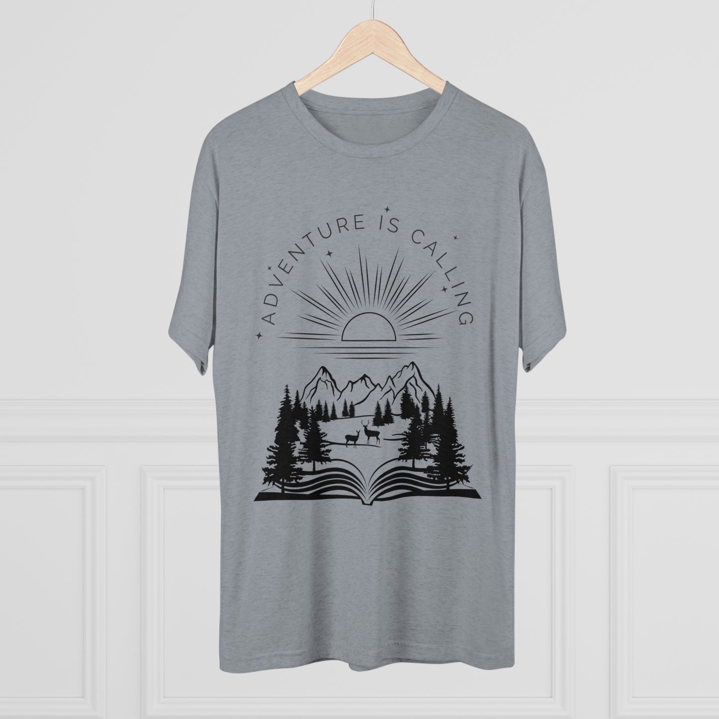 Adventure is Calling Tri-Blend Crew Tee